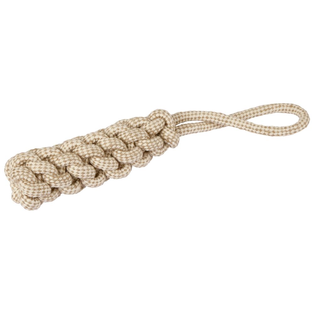 Hundespielzeug | Dummy am Seil M | Jute-Baumwolle | 5x32cm