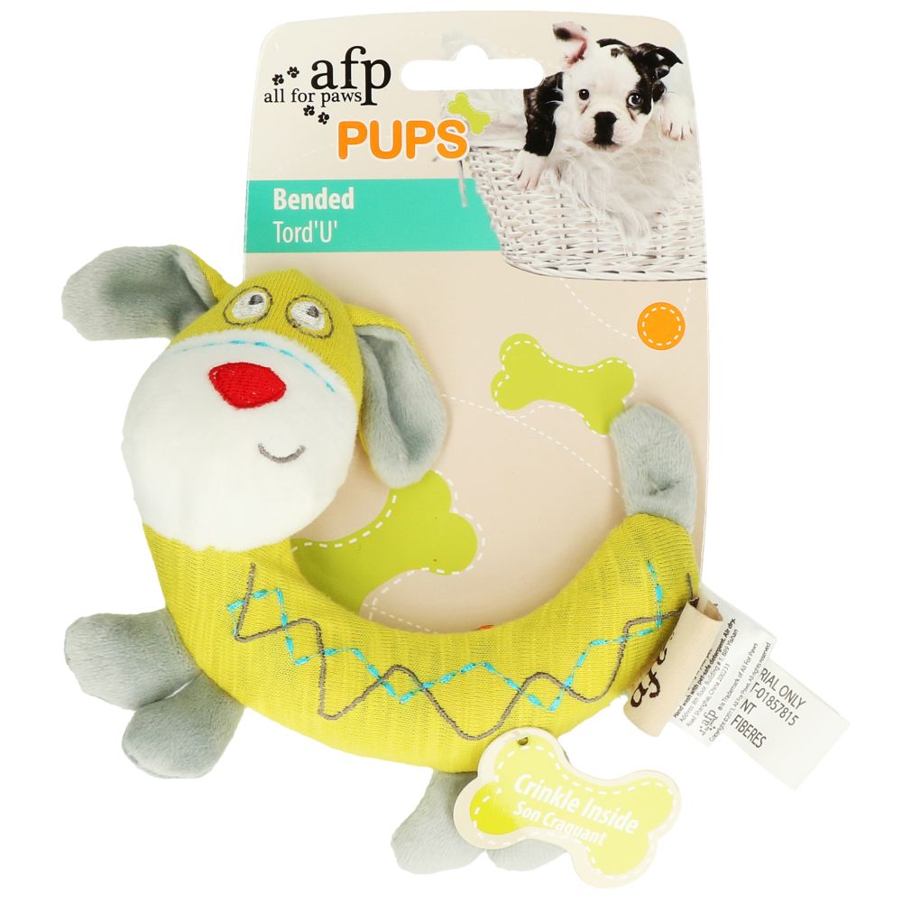 AFP | Hunde Kuscheltier | Stofftier Pups | Länge:17 cm,Breite:14 cm