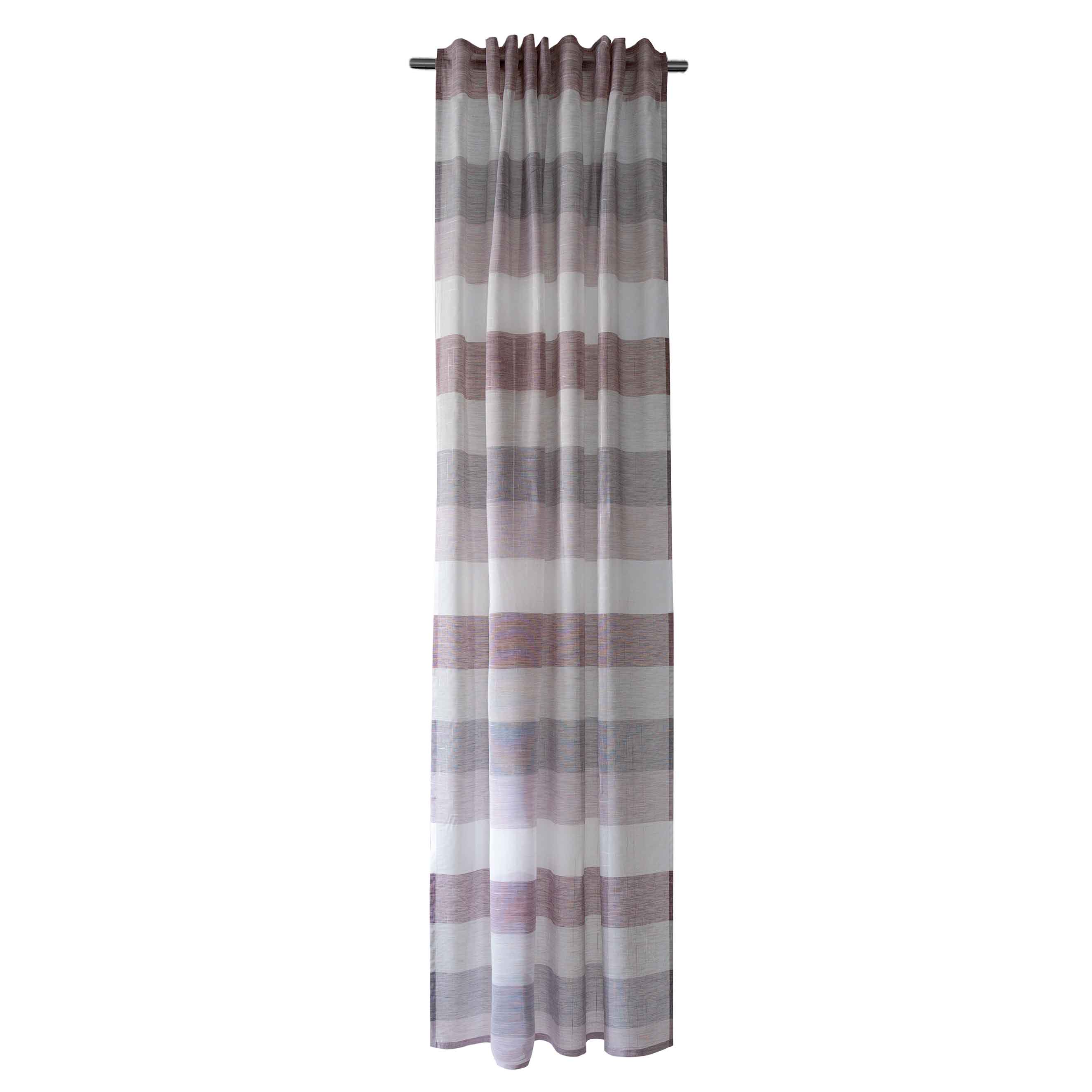Schlaufenschal Cinzia V3-No.12 | versch. Farben | Vorhang mit verdeckten Schlaufen | halbtransparent