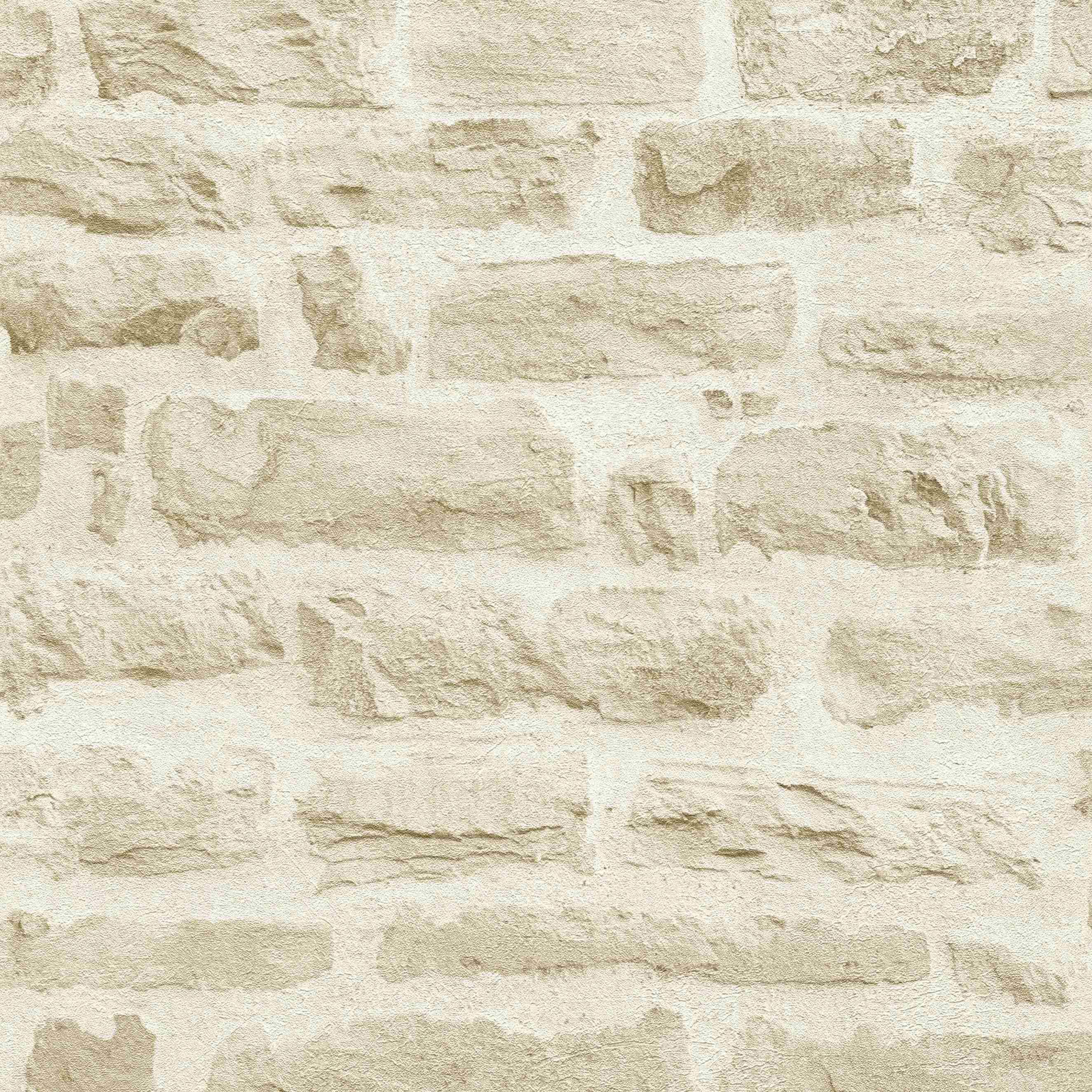 A.S. Creation | Elements | 355802 | Vliestapete | Steinoptik | 0.53 x 10.05 m | Beige