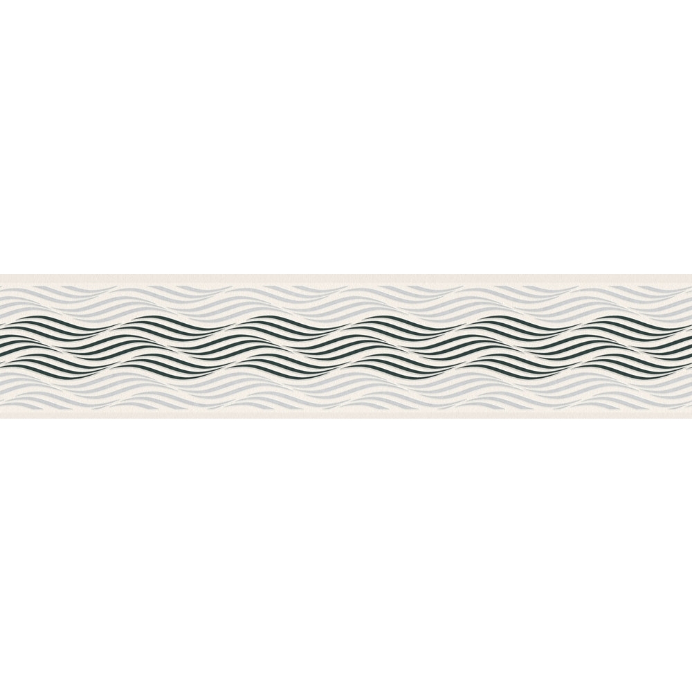 A.S. Creation | Only Borders 11 | 384126 | frise murale Intissé | Rayures | 5.00 x 0.13 m | Noir