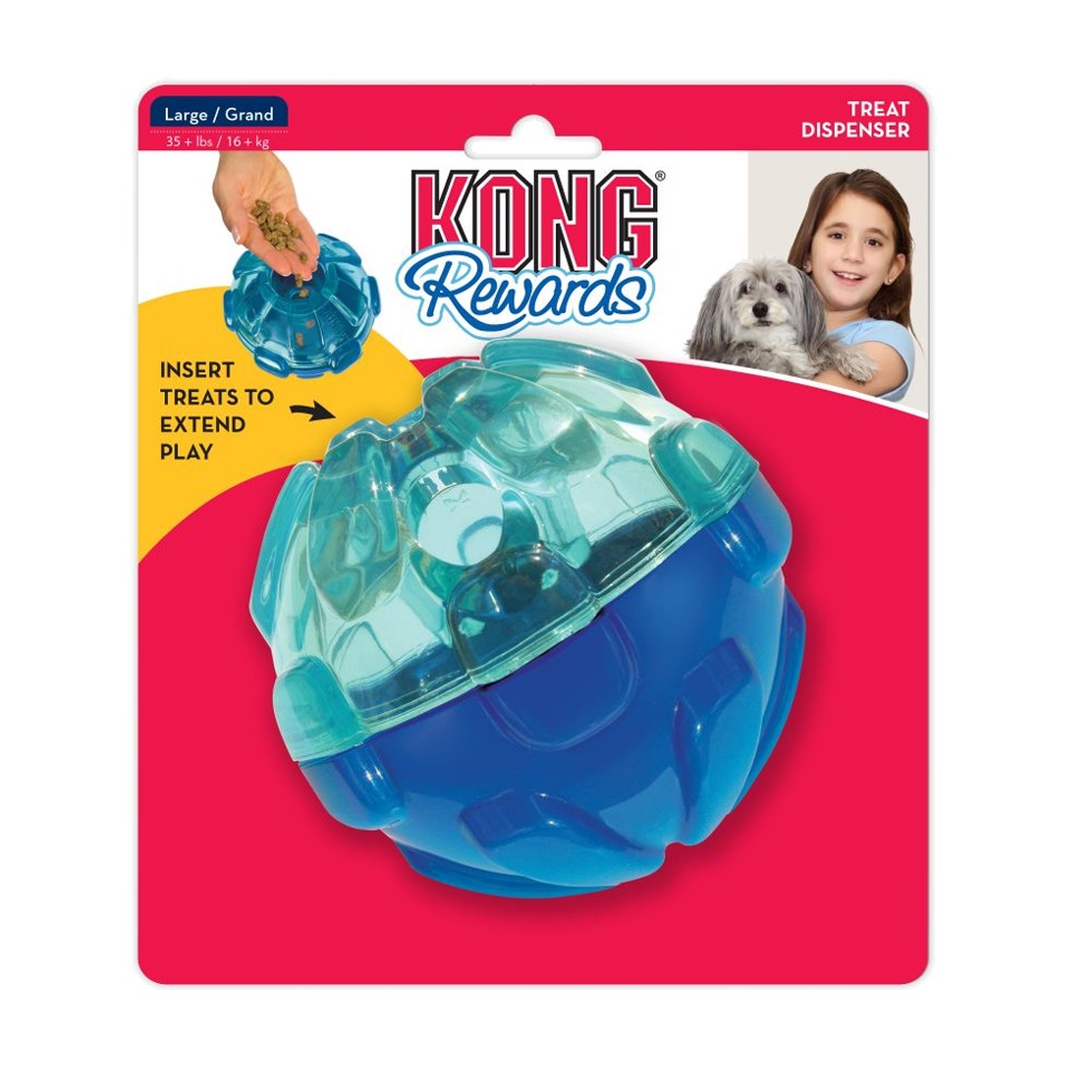 Hundespielzeug | Belohnung | Intelligenz | Blau | 13 cm | Ball