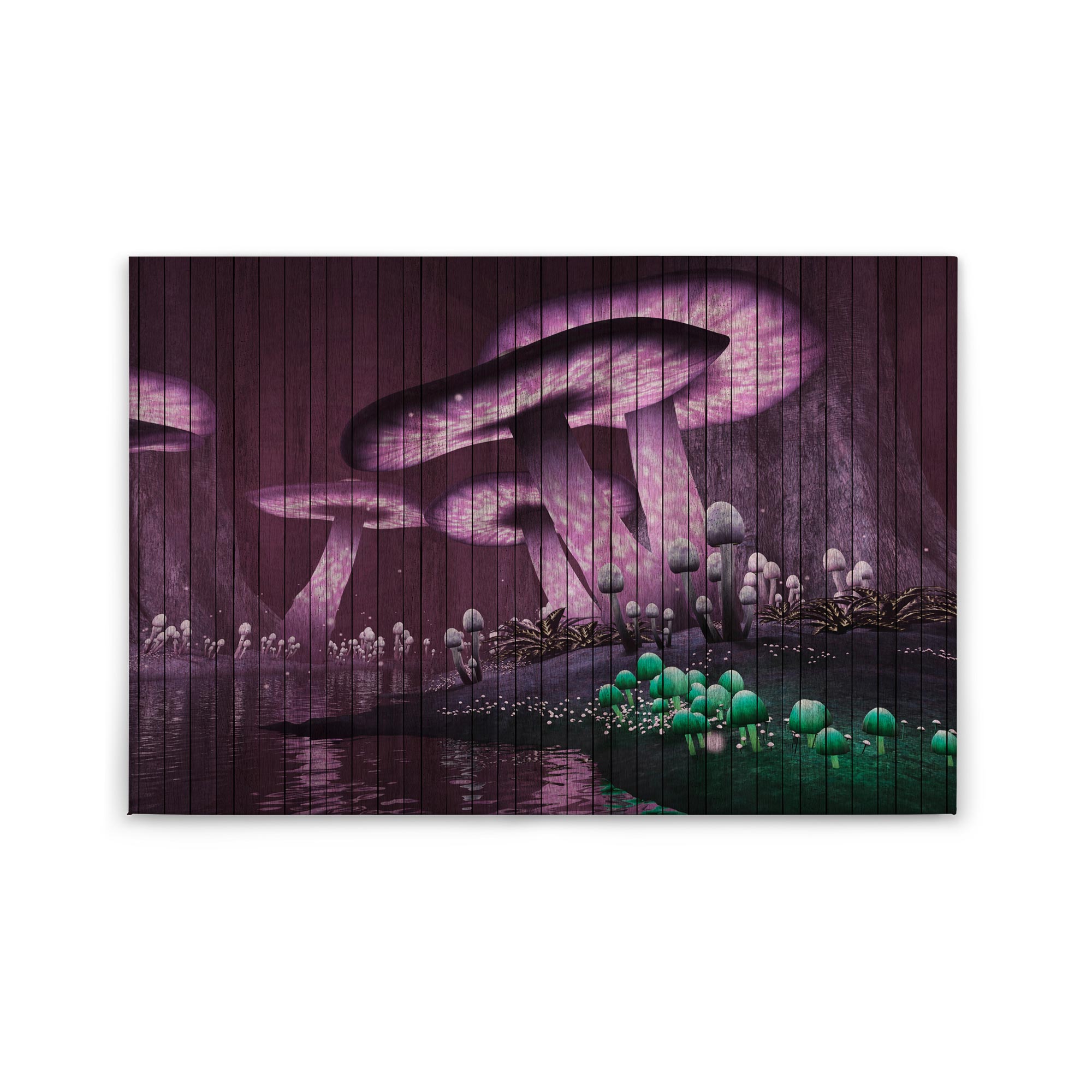 Tadessi Leinwandbild Fantasy - 60 x 90 cm - M1-No.50222 - Keilrahmen in Lila Grün