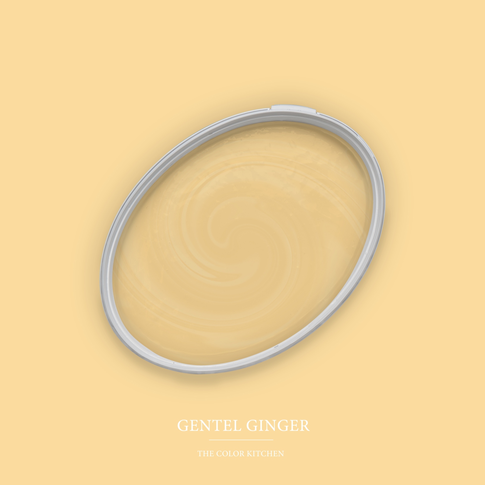 Wandfarbe Gelb matt | The Color Kitchen Gentel Ginger | Exklusive Innendispersion Hohe Deckkraft