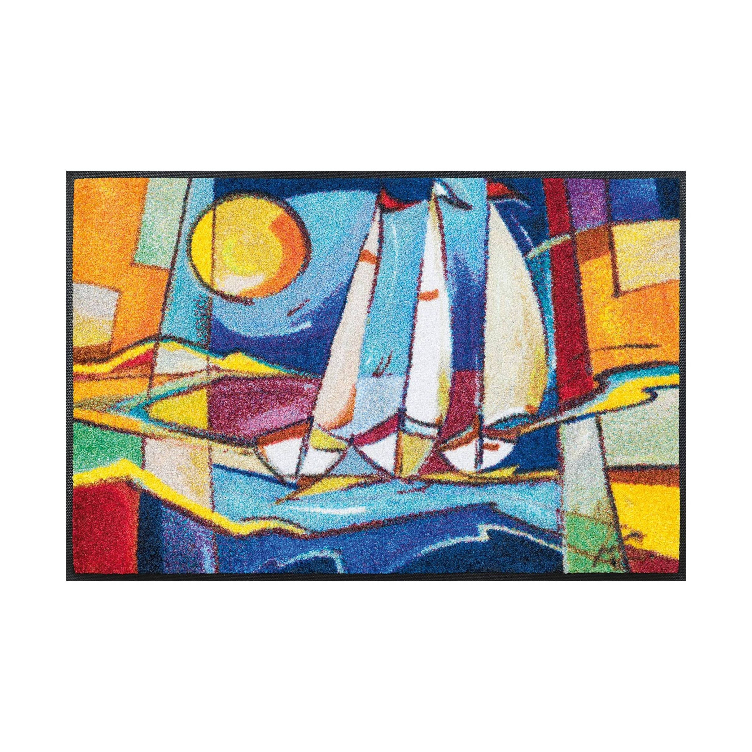 Fußmatte Meeresträume 75 x 50 cm Schmutzfangmatte waschbar Floornovo Trend Design