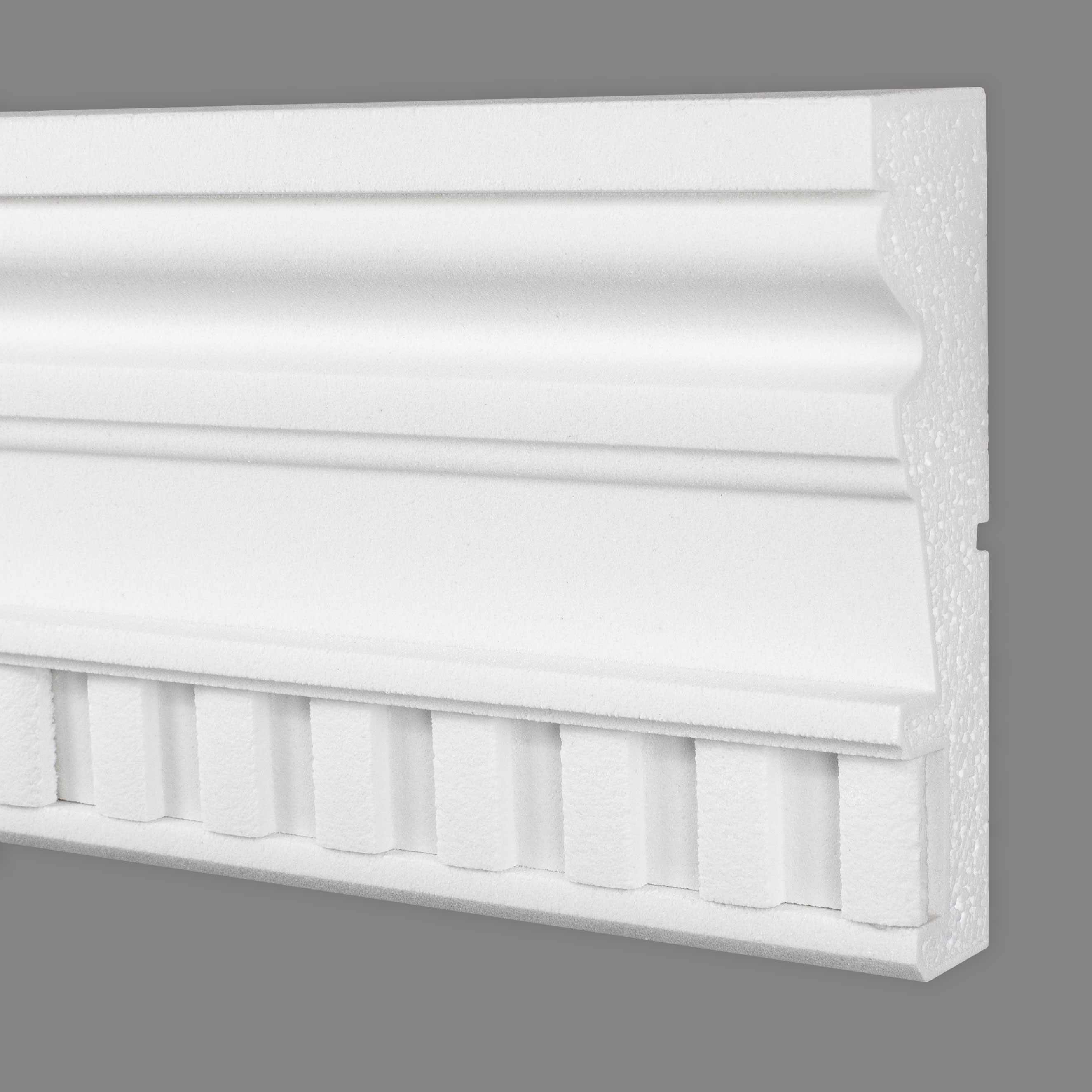 Wiesemann | Fassadenprofil "FP61-b" | Fassadenstuck | 63 x 207 x 2000 mm | Polystyrol | Beschichtet