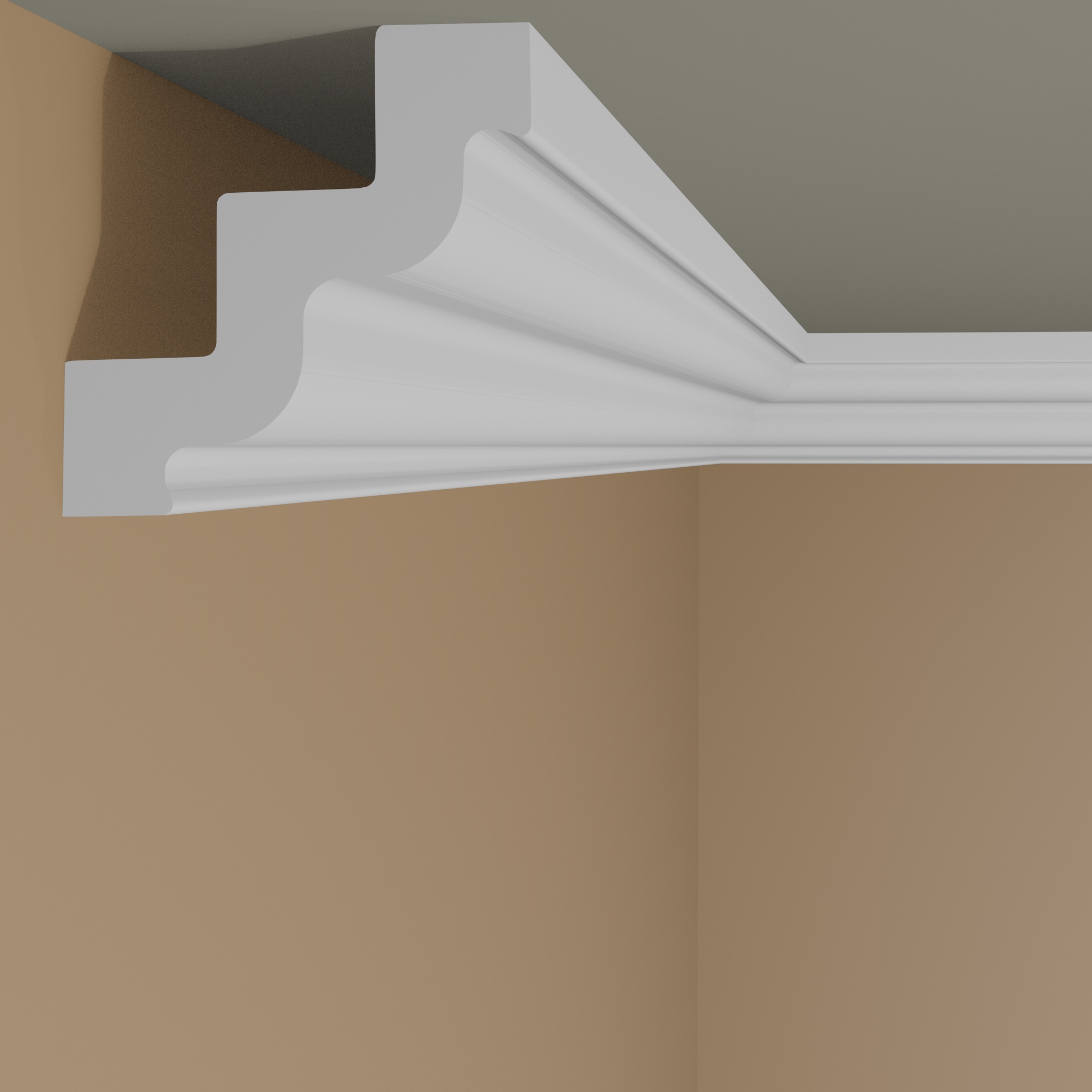 NMC Außenwinkel | Für Stuckleiste ST3 NOMASTYL 75 x 75 mm Polystyrol weiß