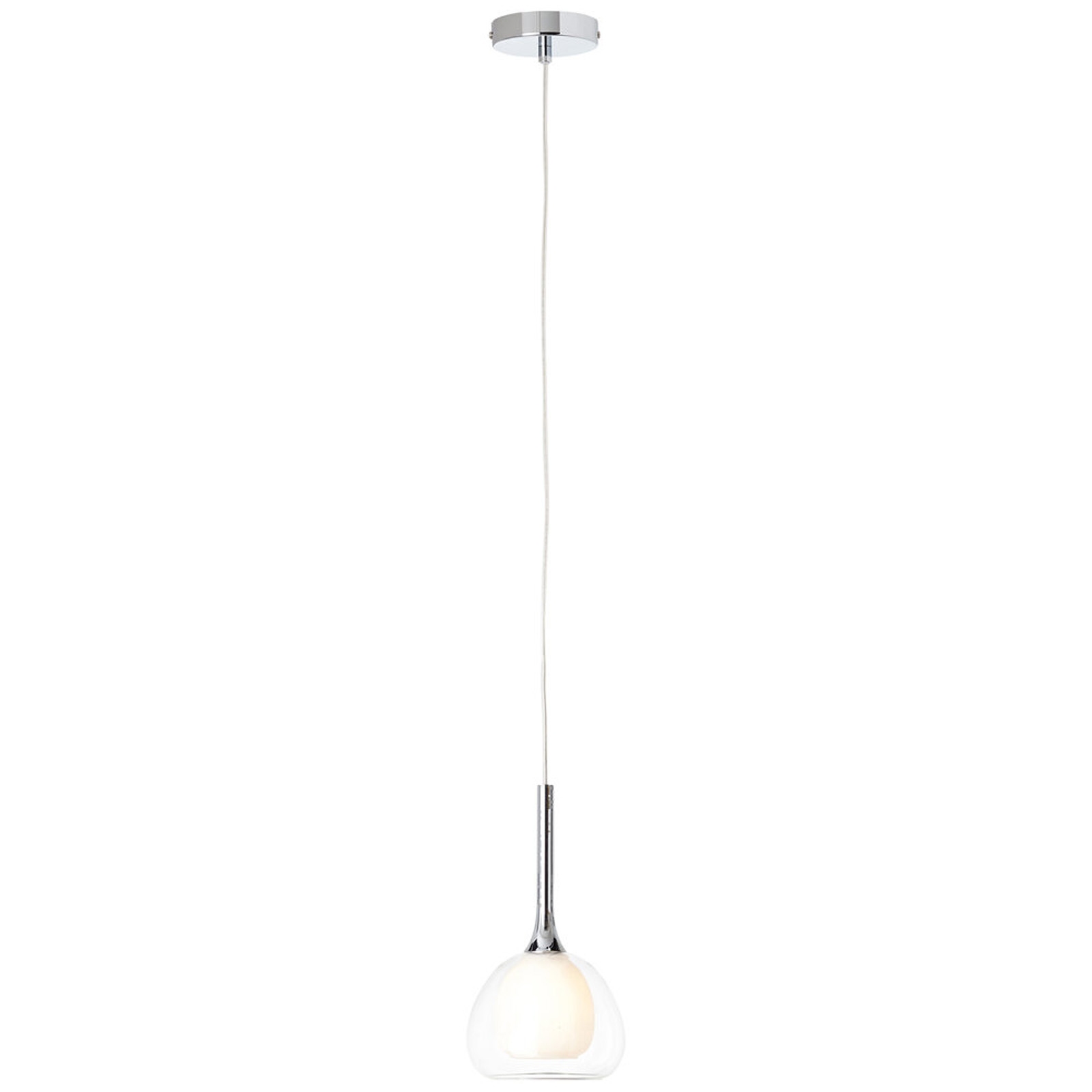 Pendelleuchte 126 x 16 cm Metallic Glas Pendellampe Kegel Modern Basic Harmonisch