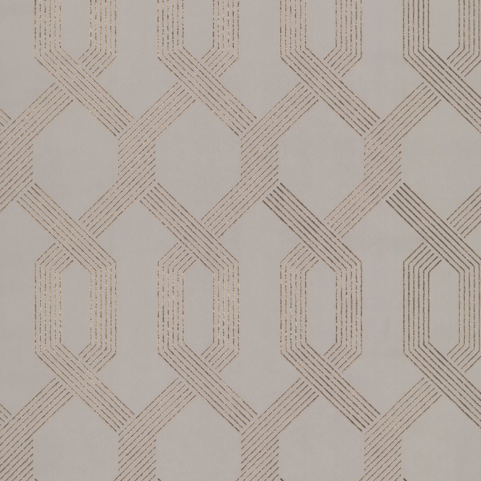 York Wallcoverings | Black and White | Y6221201 | Vliestapete | Geometrisch | 0.53 x 10 m | Beige
