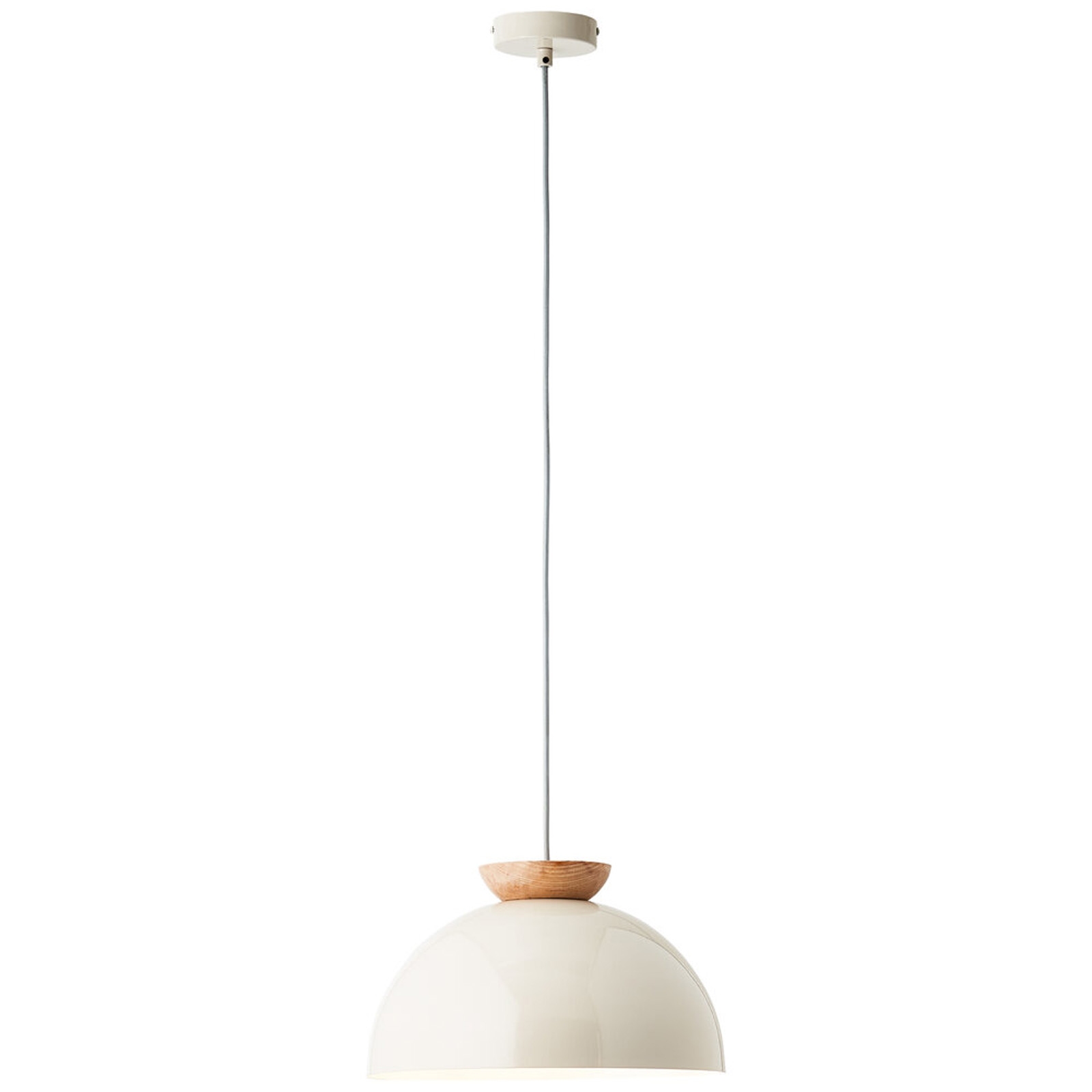Pendelleuchte 174.5 x 35 cm Beige Holz Pendellampe Gebogen Natürlich Skandi Harmonisch