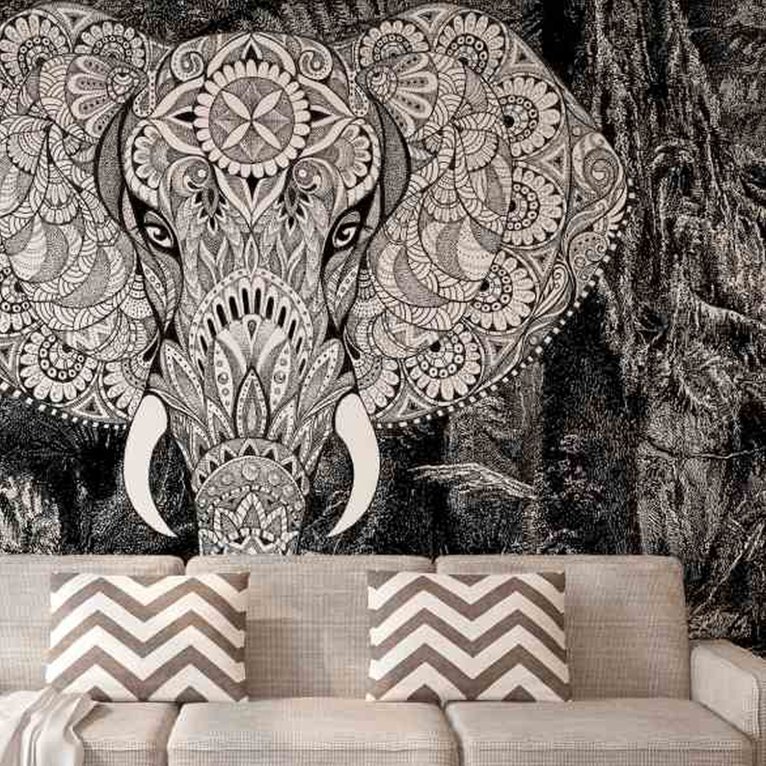 A.S. Creation | Atelier 47 | DD118120 | Fototapete | Vlies | 400 x 270 cm | Tiere | Schwarz