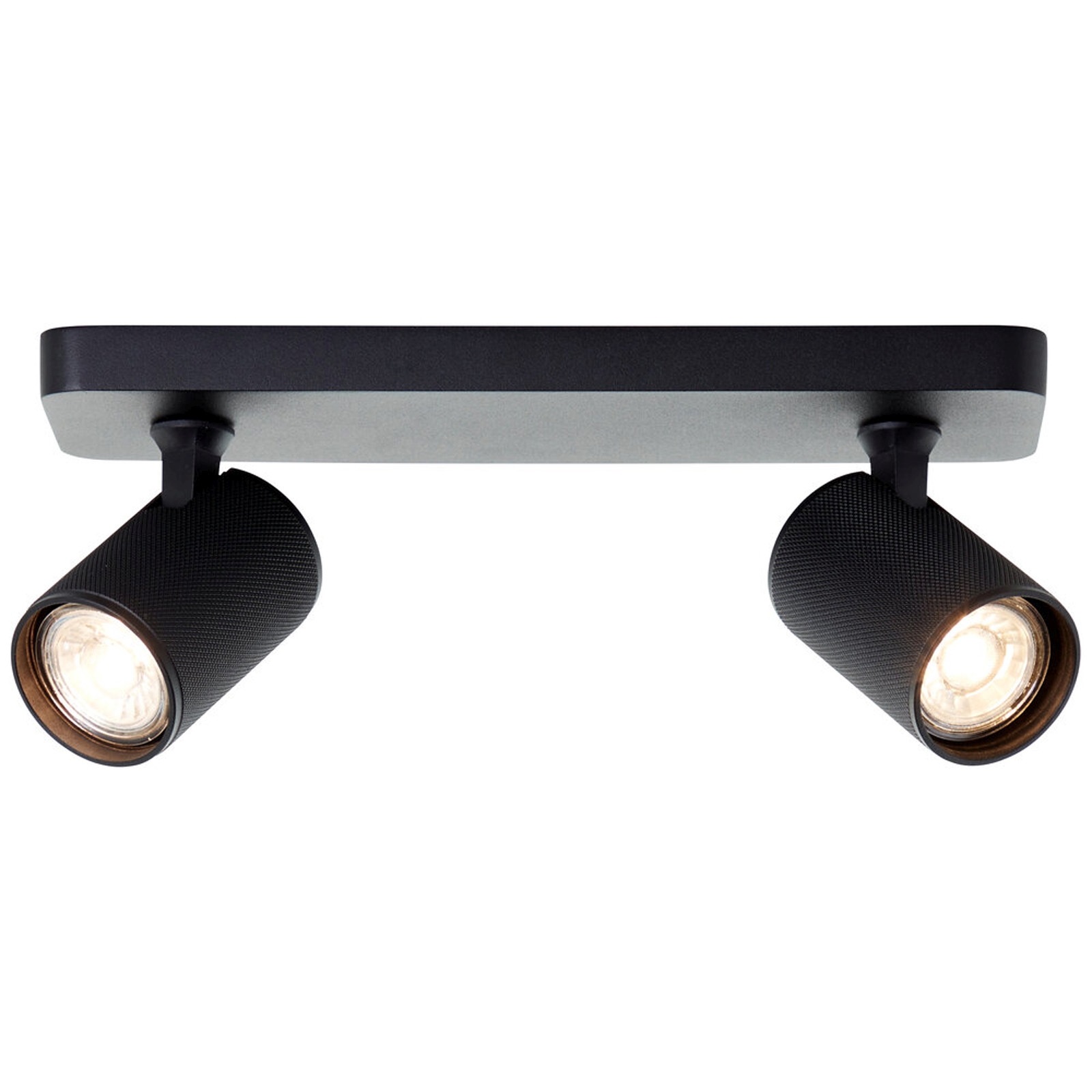 LED Deckenleuchte 12.1 x 9 x 31 cm Schwarz Metall Deckenlampe Modern Lichtfarbe: Warmweiß
