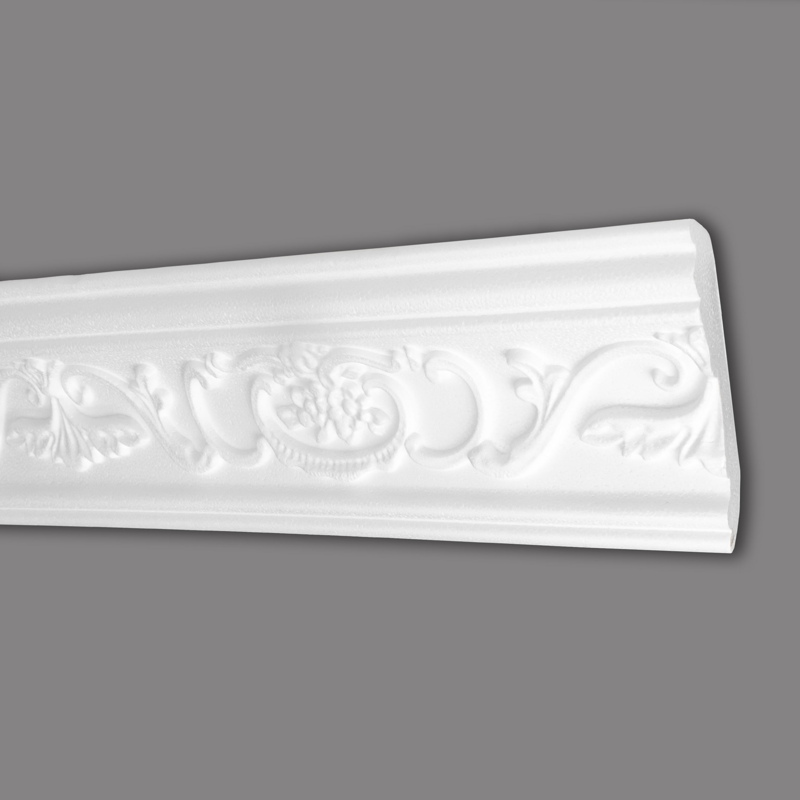 Marbet Stuckleiste "B-26" Styropor Deckenleiste 53 x 88 x 2000 mm Polystyrol Leiste Weiß