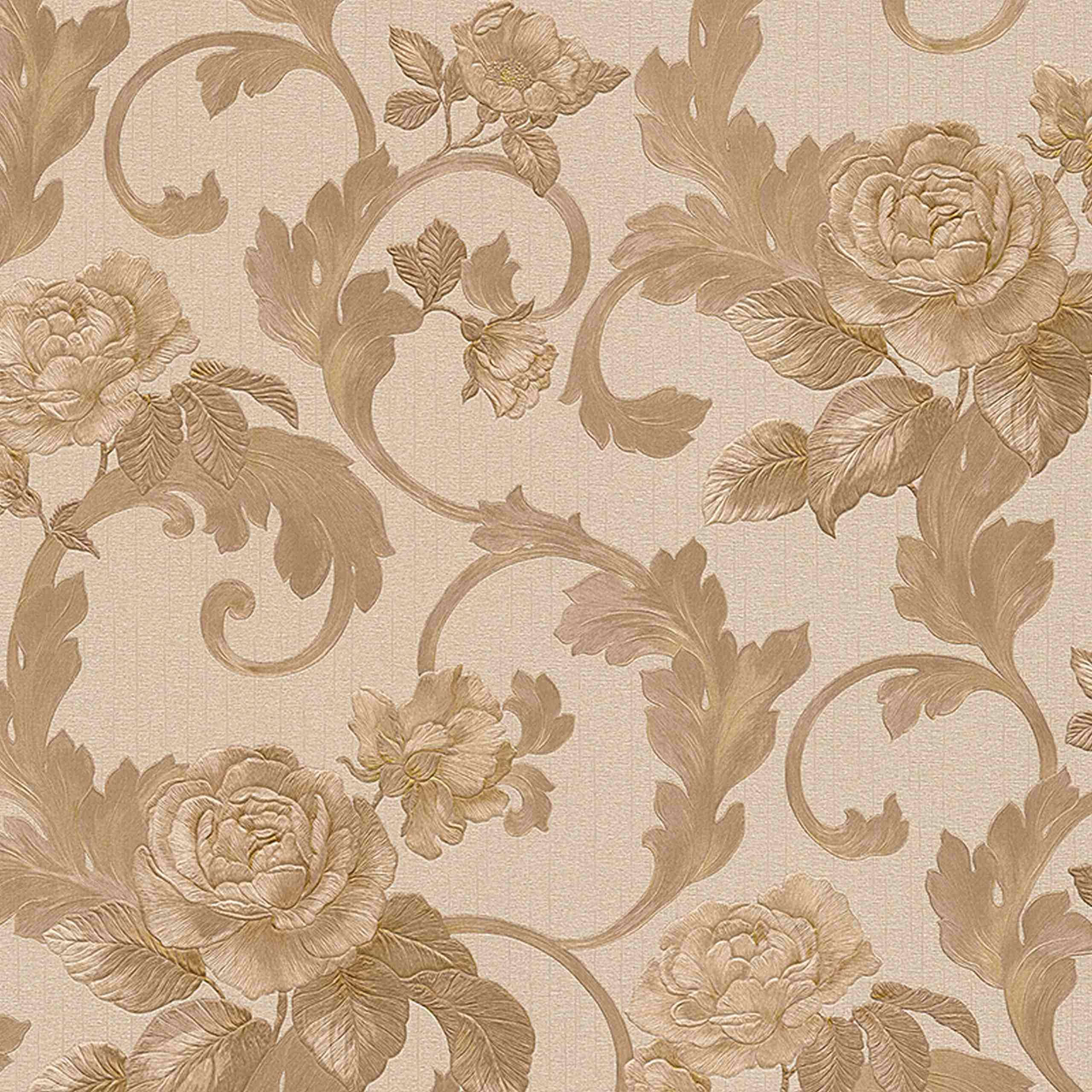 A.S. Creation | Nobile | 959835 | Vliestapete | Vintage | Retro | 0.7 x 10.05 m | Beige