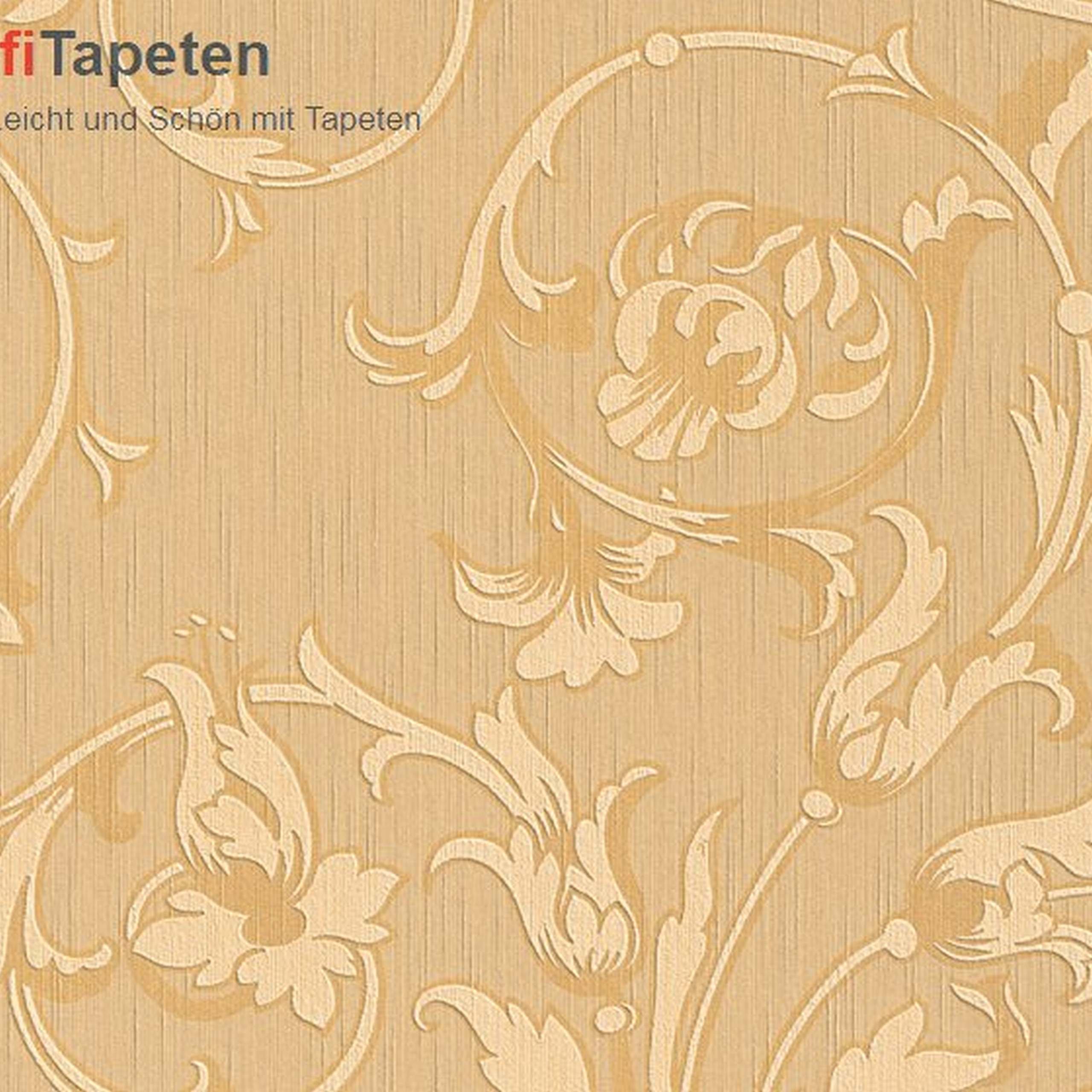 A.S. Creation | Tessuto | 956333 | Vliestapete | Blumenoptik | 0.53 x 10.05 m | Beige