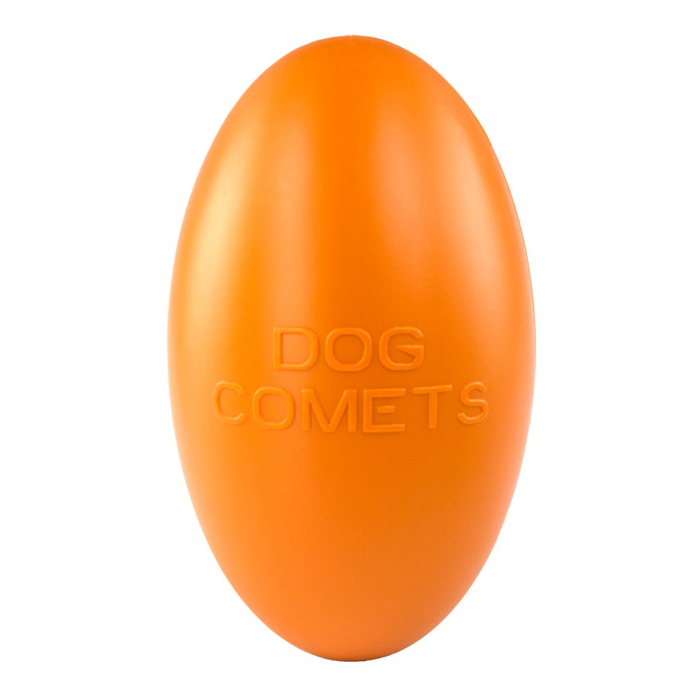 Hundespielzeug | Apportieren | Zahnschonend | Ei| Robust | Orange | 12x20x12 cm
