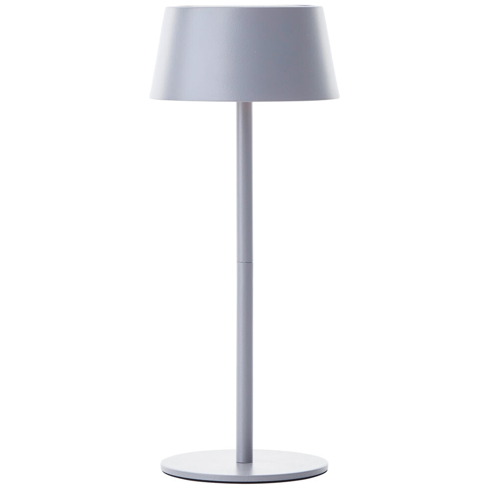 LED Tischleuchte cm Grau Metall Tischlampe Modern Basic Lichtfarbe: Warmweiß Harmonisch