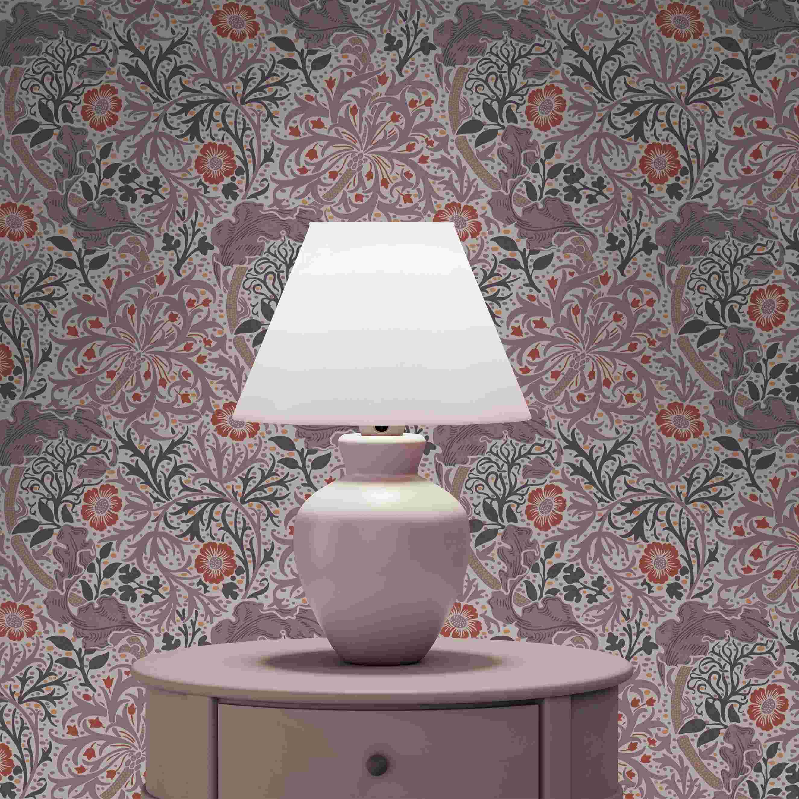 Tapete Juliano Blumen M1-No.4143 | Vlies | Lila | Weiß | Blumen | Tadessi | 10.05 x 0.53 m