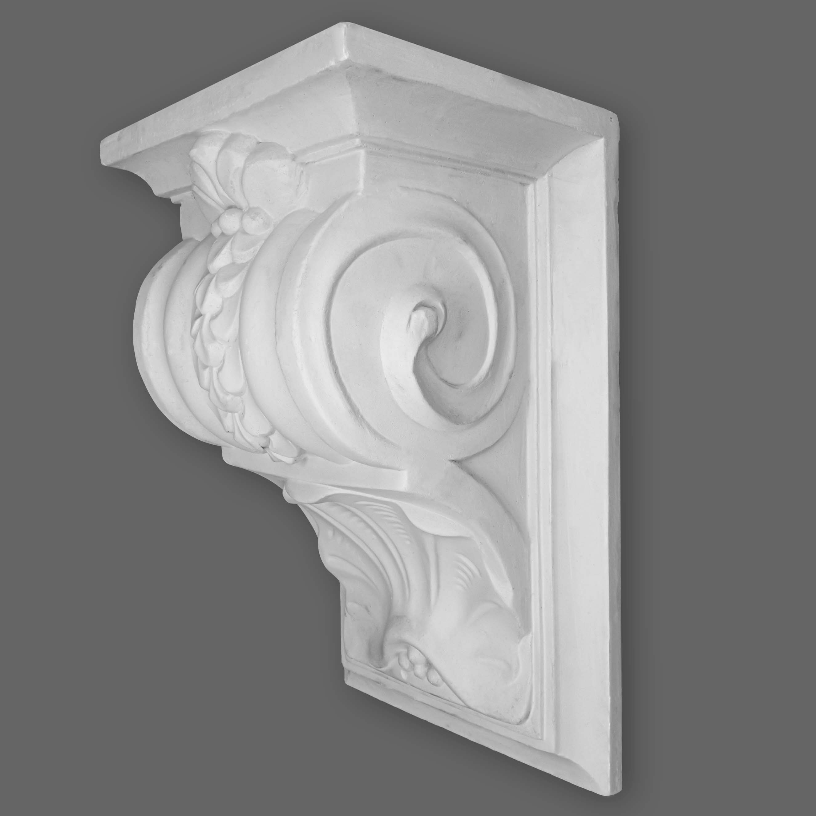 PROVISTON | Console en plâtre Saint John | Moulures décoratives en plâtre | 220 x 335 mm 