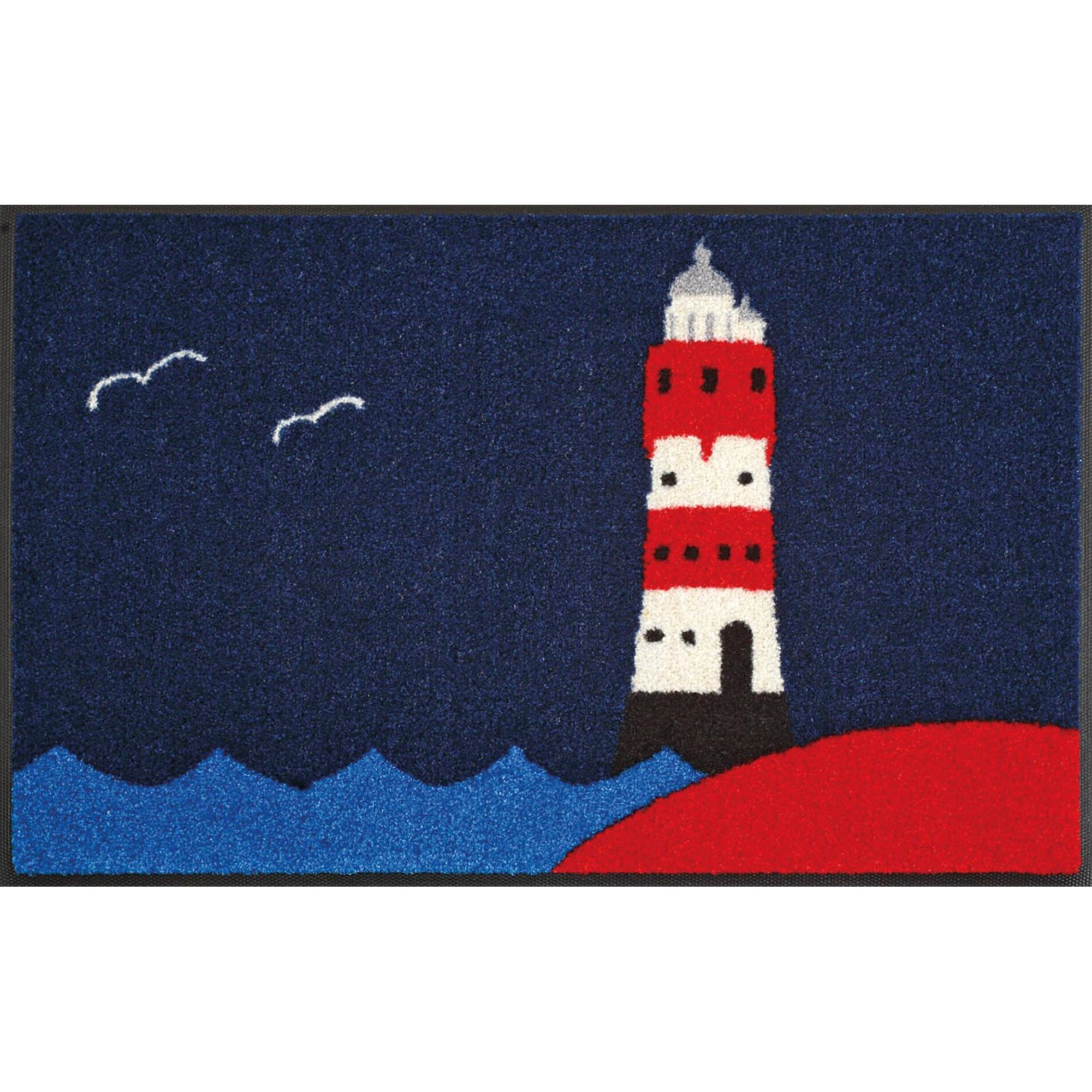 Paillasson Leuchtturm 75 x 50 cm tapis de sol lavable wash+dry Design