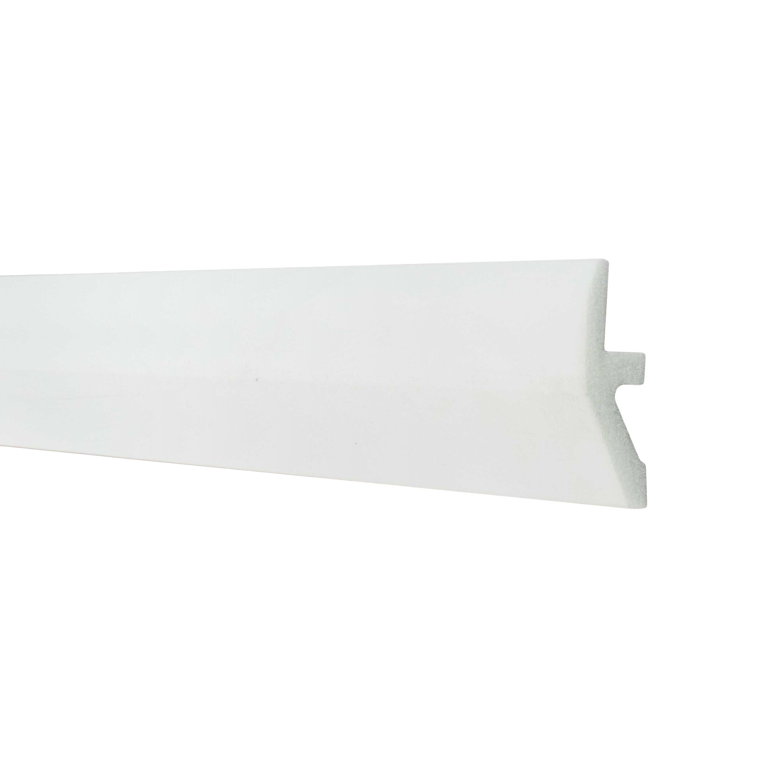 Moulure LED noble NMC WALLSTYL W1 20 x 55 mm polystyrène HD, résistant, éclairage indirect blanc