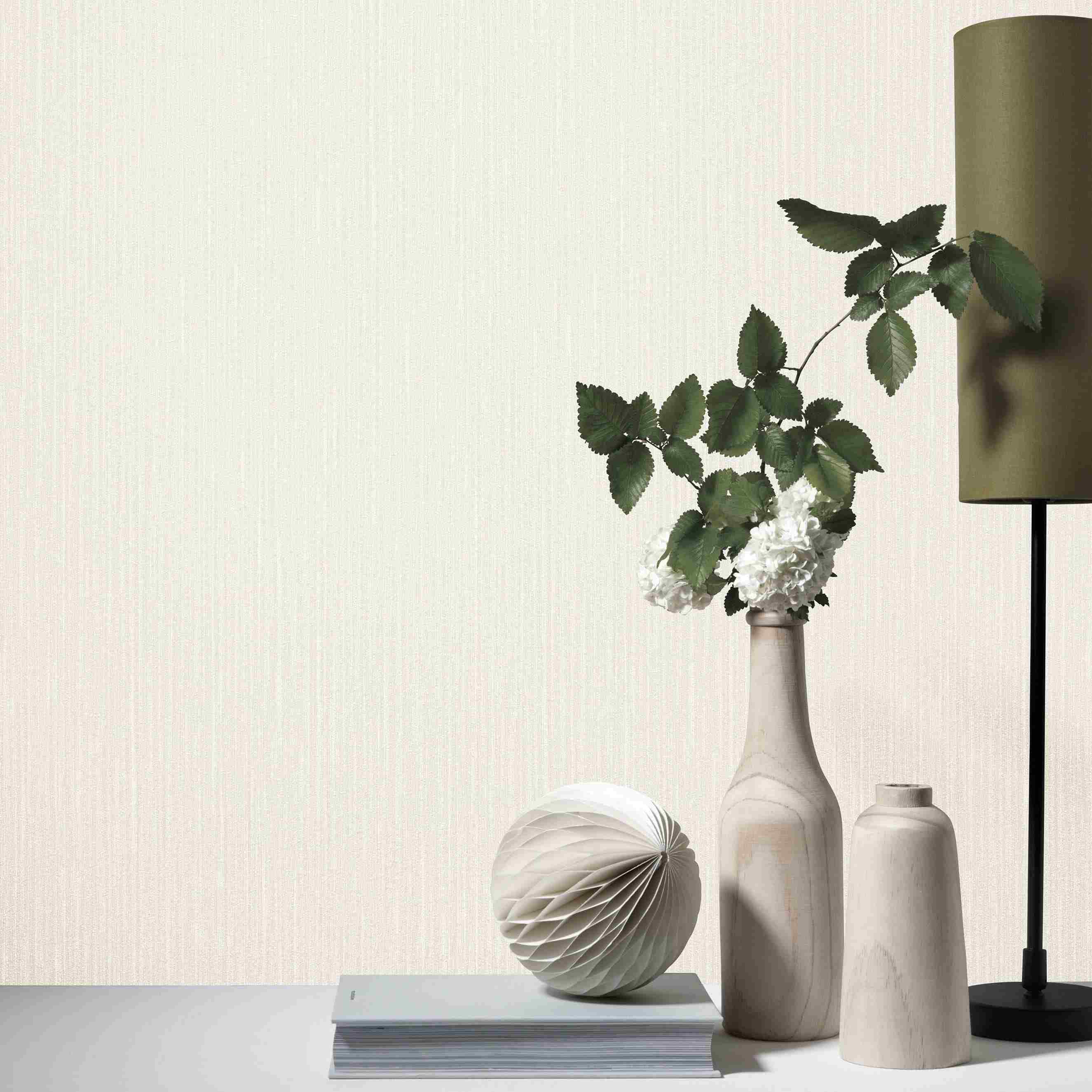 Erismann Elle | 1017102 | Vliestapete Einfarbig | 0.53 m x 10.05 m | Beige