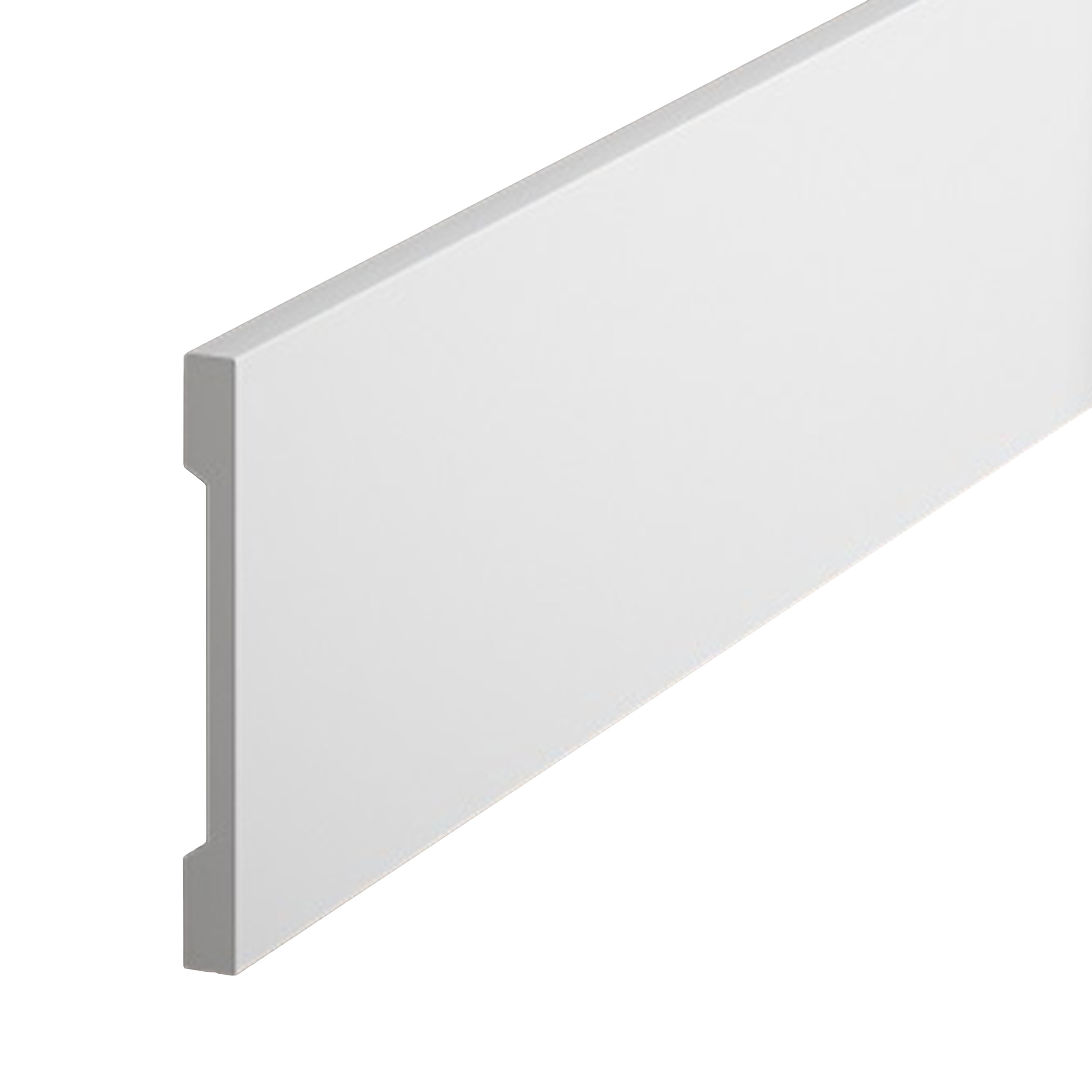 PROVISTON | Plinthe "NE013" en polystyrène PolyForce | 10 x 100 x 2000 mm Blanc | Bonne Qualité
