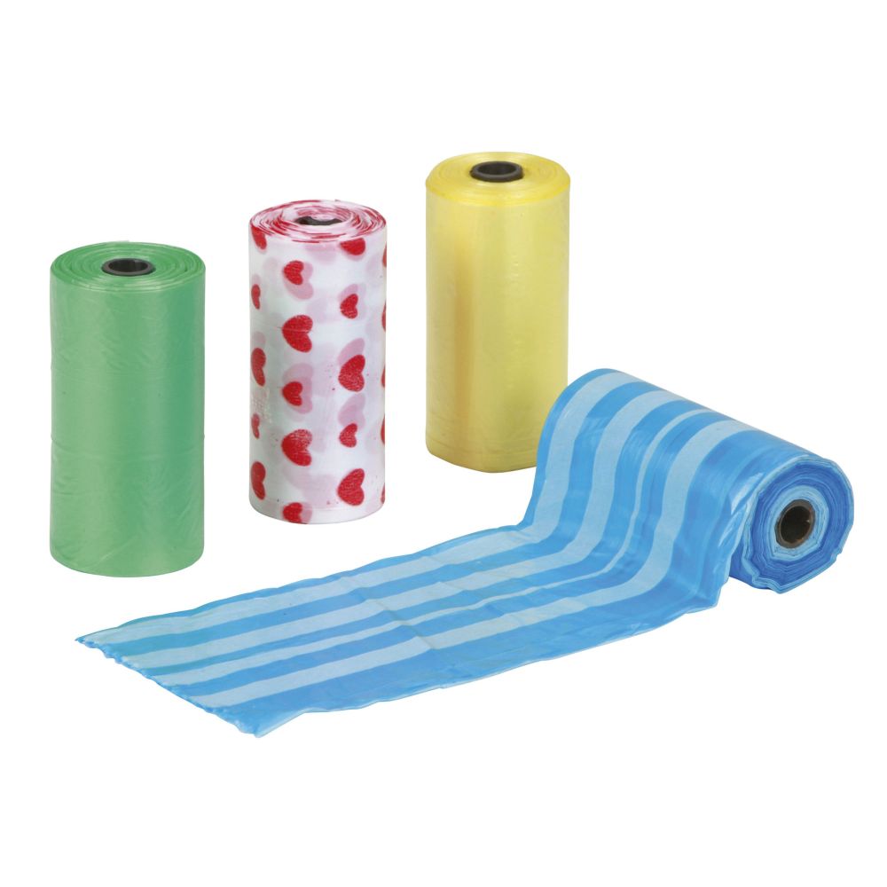 Kotbeutel | 4 Rollen à 20 Beutel | bunt