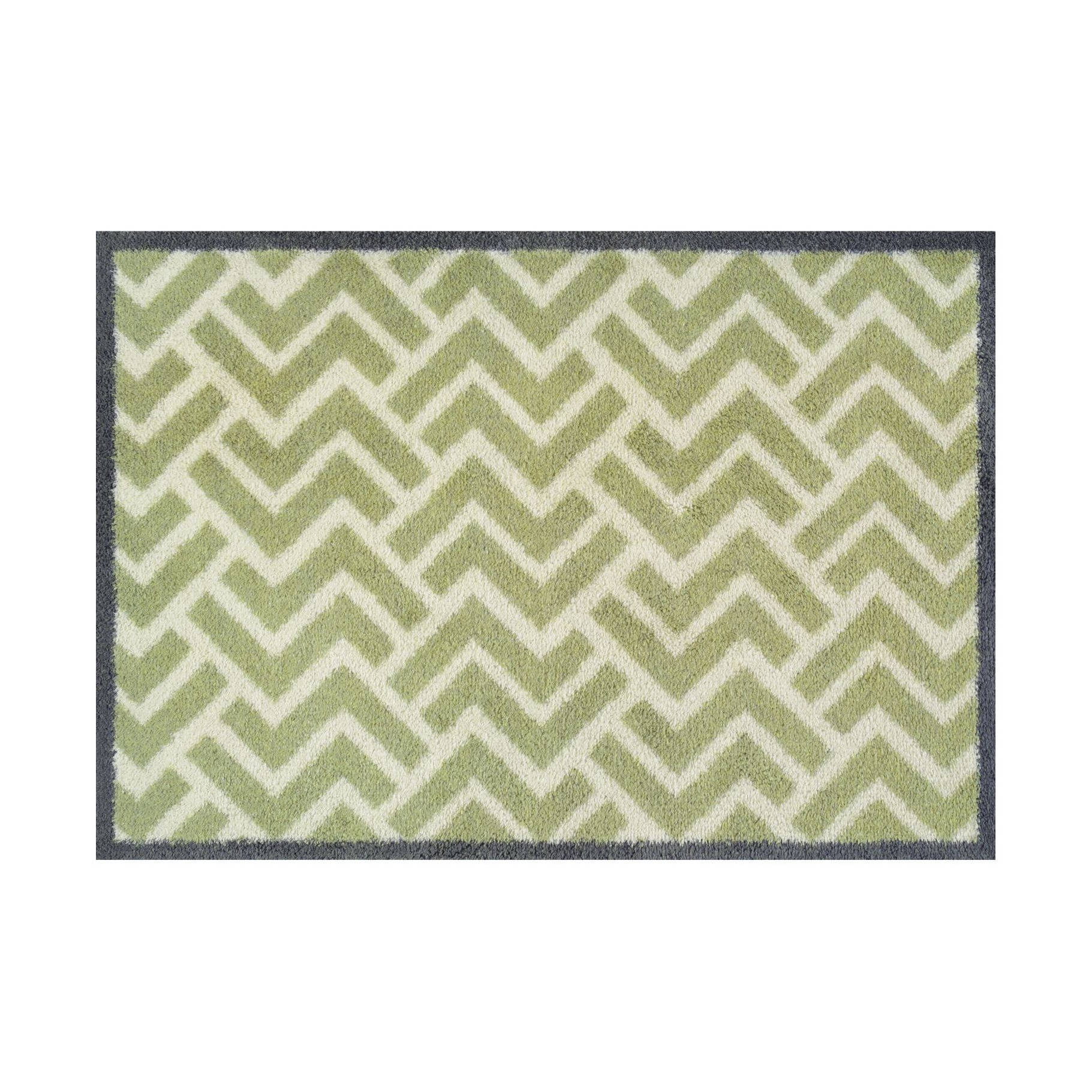 Fußmatte Waldlinien 85 x 60 cm Schmutzfangmatte waschbar Floornovo Natur Schmutzfang