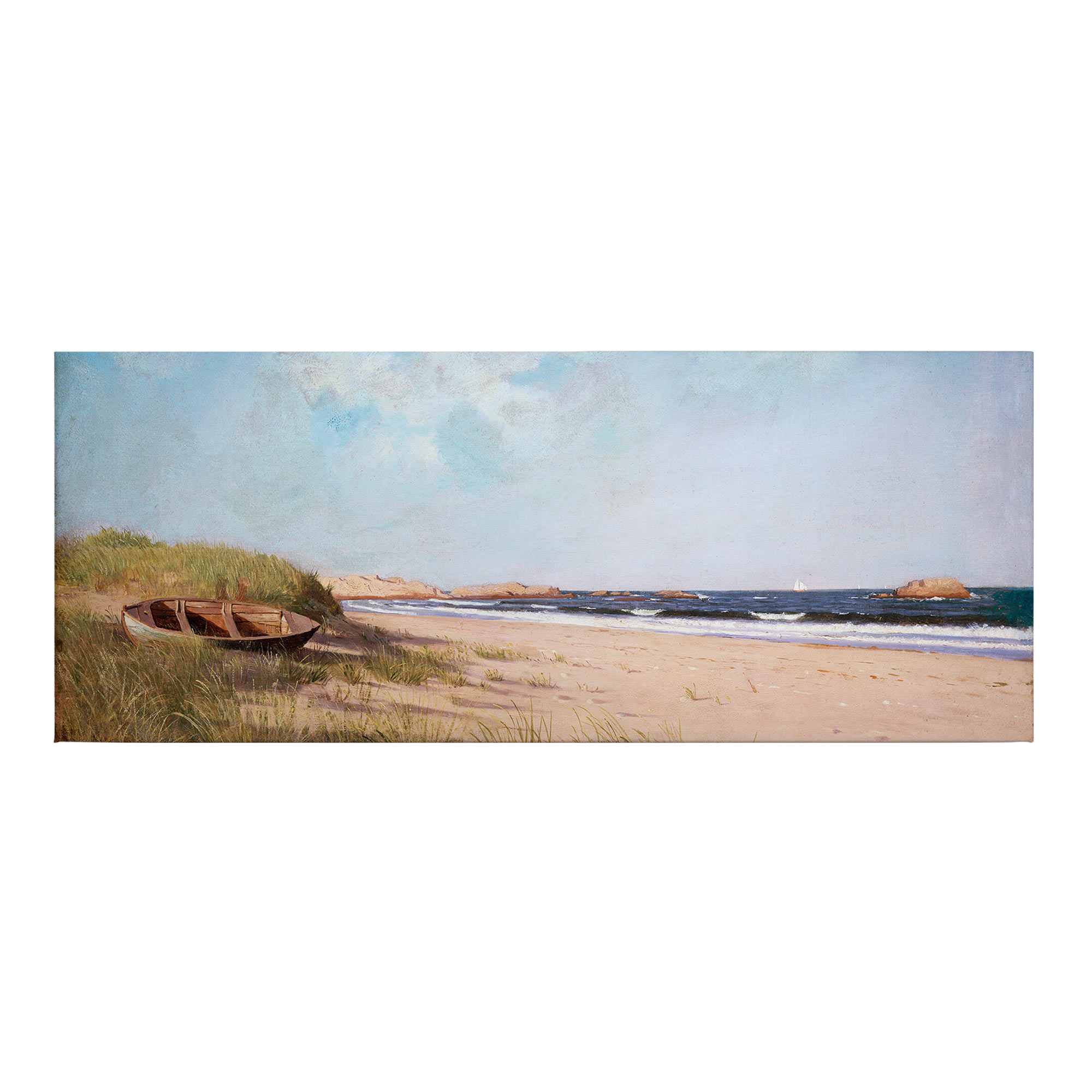 Tadessi Leinwandbild Landschaften - 40 x 100 cm - M1-No.50480 - Keilrahmen in Blau Braun