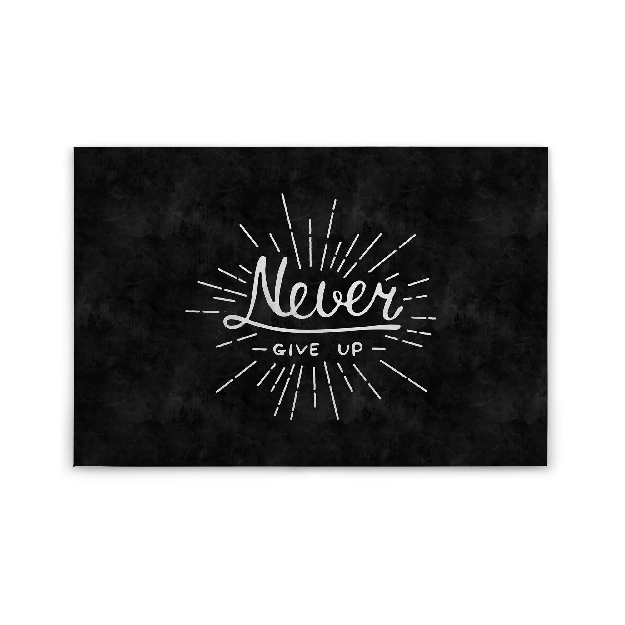 Tadessi Leinwandbild Spruch - 60 x 90 cm - M1-No.50105 - Keilrahmen in Schwarz Weiß