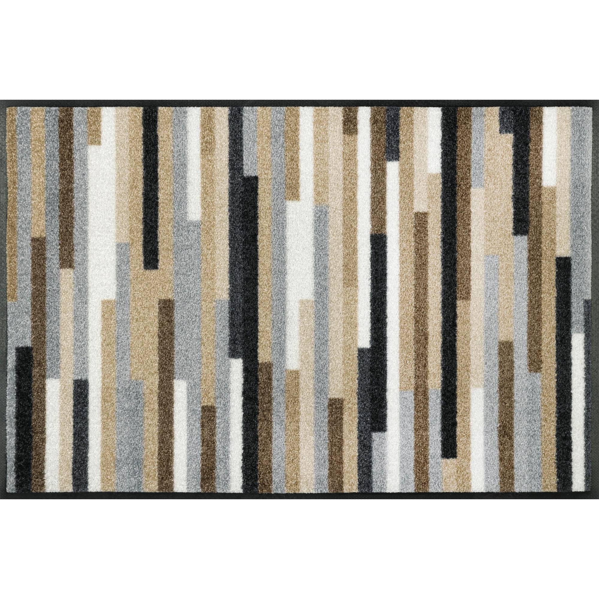 Paillasson Mikado Stripes nature tapis de sol lavable Différentes tailles wash+dry Design