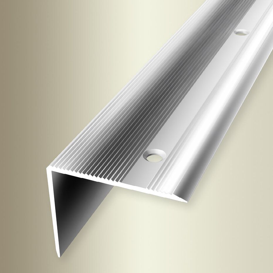 Küberit Treppenkanten- & Winkelprofile H 40 mm B 45 mm Einfasshöhe 0 - 37 mm Alu elox