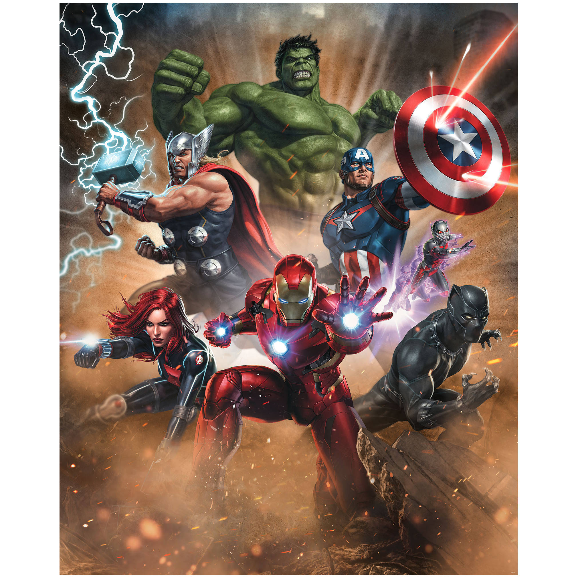 Komar Fototapete - Avengers Superpower - 250 x 200 cm - Vlies Digitaldruck - Kinderzimmer