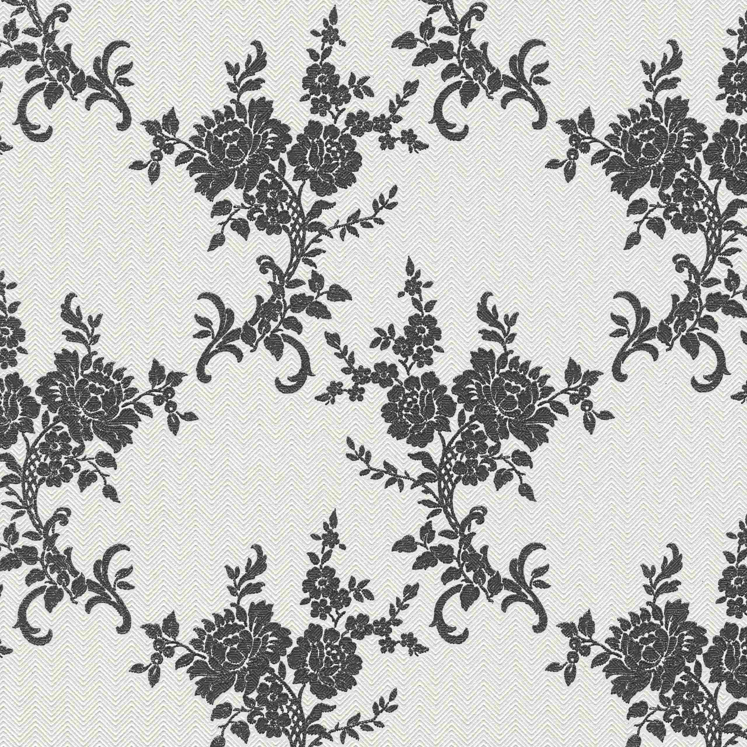 A.S. Creation | Belle Epoque 2 | 110220 | Papiertapete | Blumenoptik | 0.53 x 10.05 m | Silber
