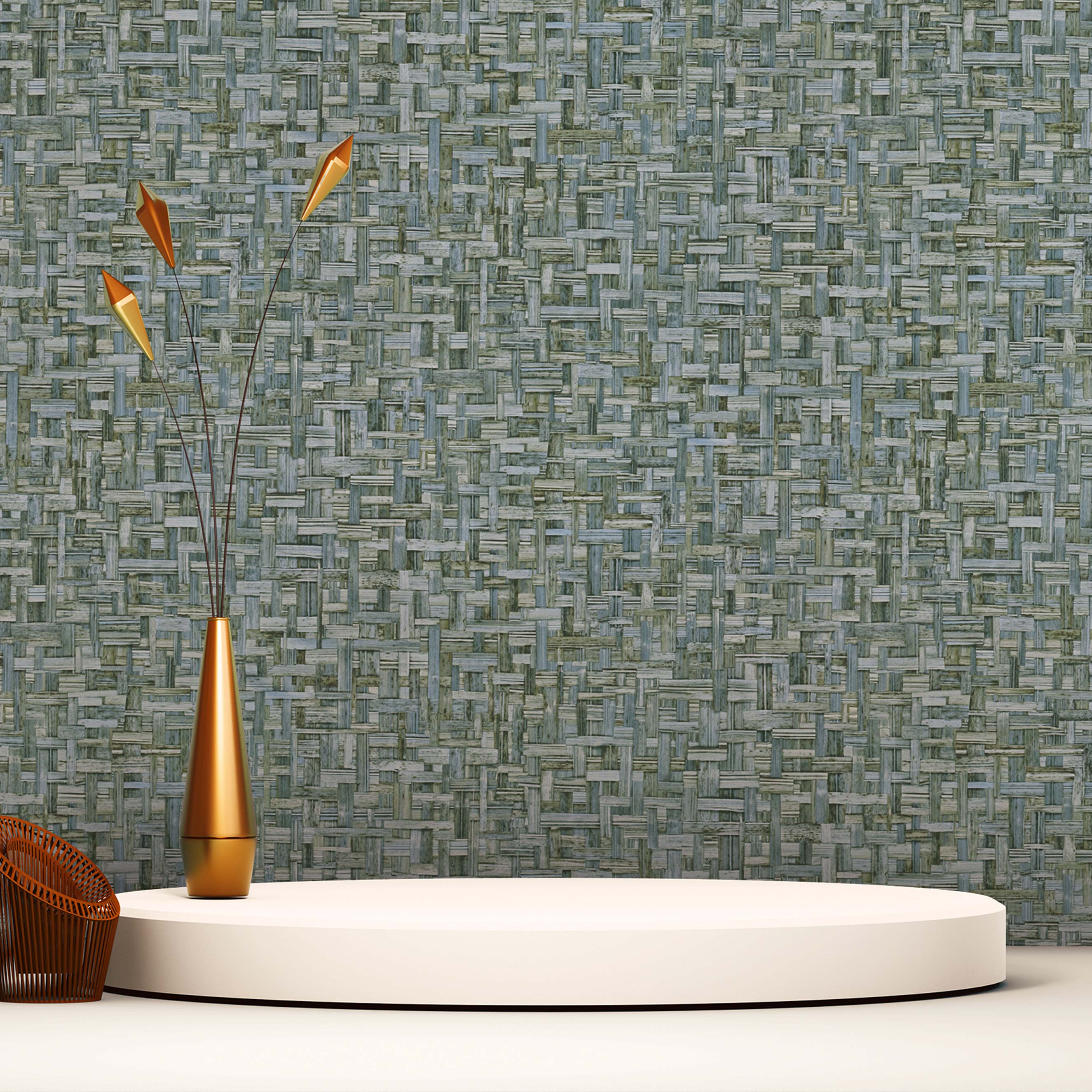 Tapete Holzoptik Mateo M1-No.1534 Vliestapete Blau Holztapete Struktur
