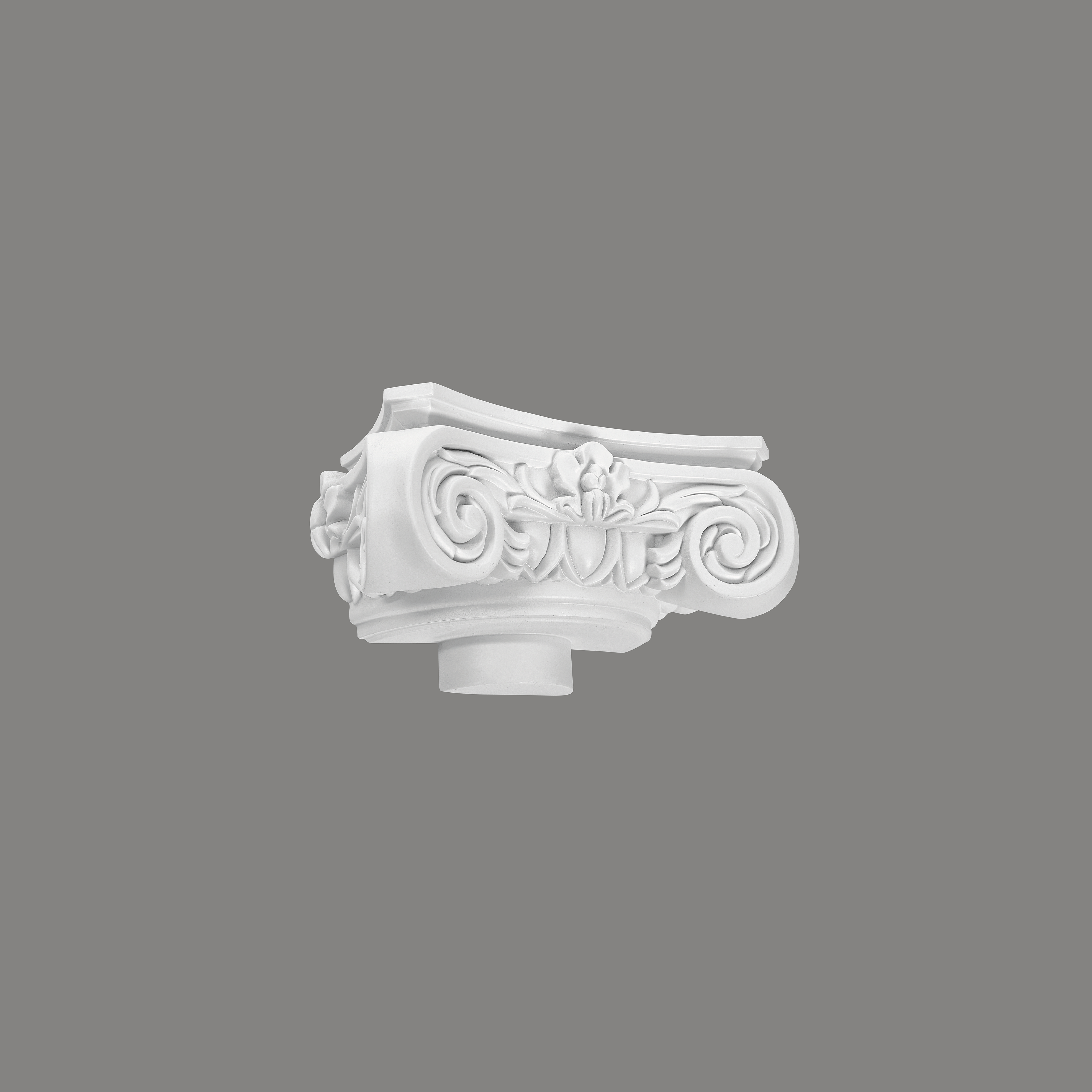 Mardom Halbkapitell C1000-1H Profoam 265 x 132 x 110 mm Weiß für Halbsäule und Fußteil