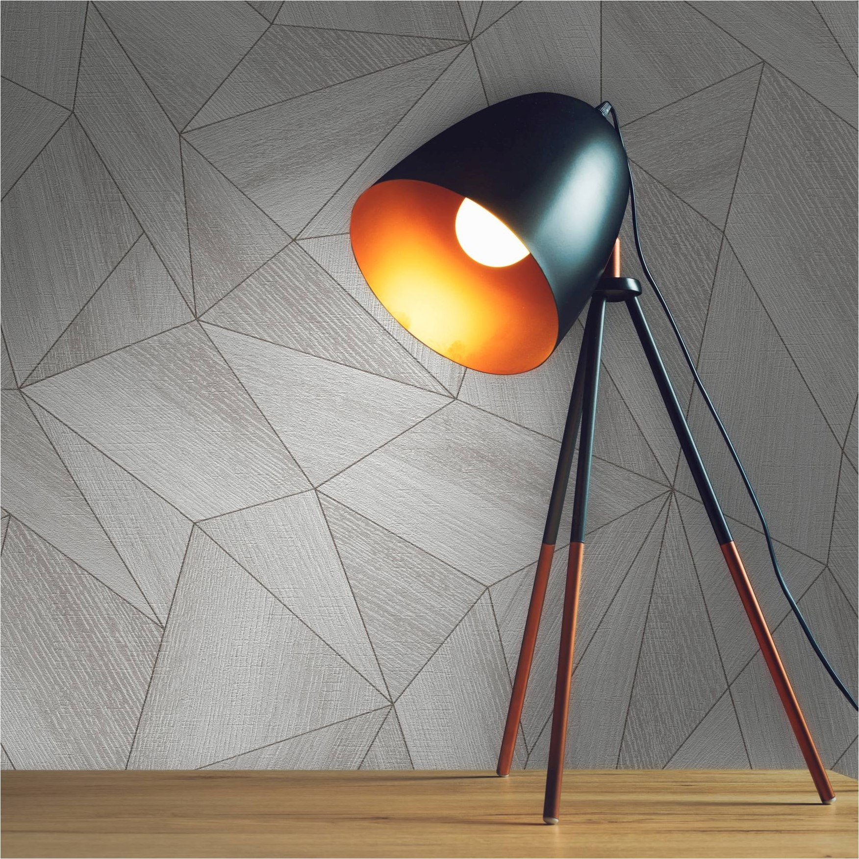Tapete Grafik M1-No.11391 | Vliestapete Struktur | Grau | Metallic | Wohnzimmer | Schlafzimmer