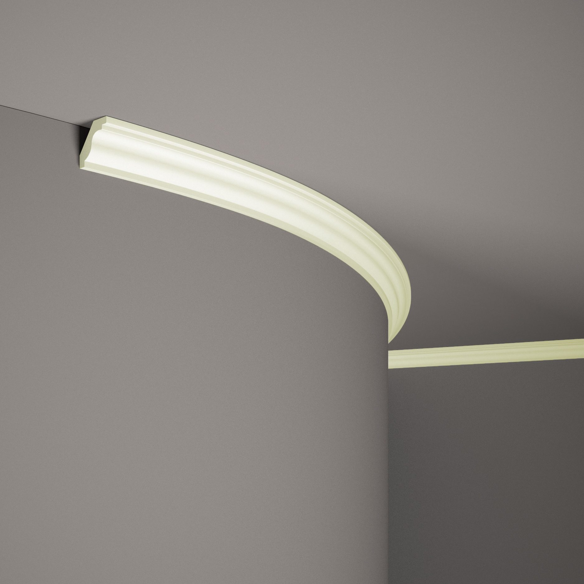 Mardom moulure de plafond flexible MDB135F Profoam 35 x 28 x 2000 mm blanc Corniche souple