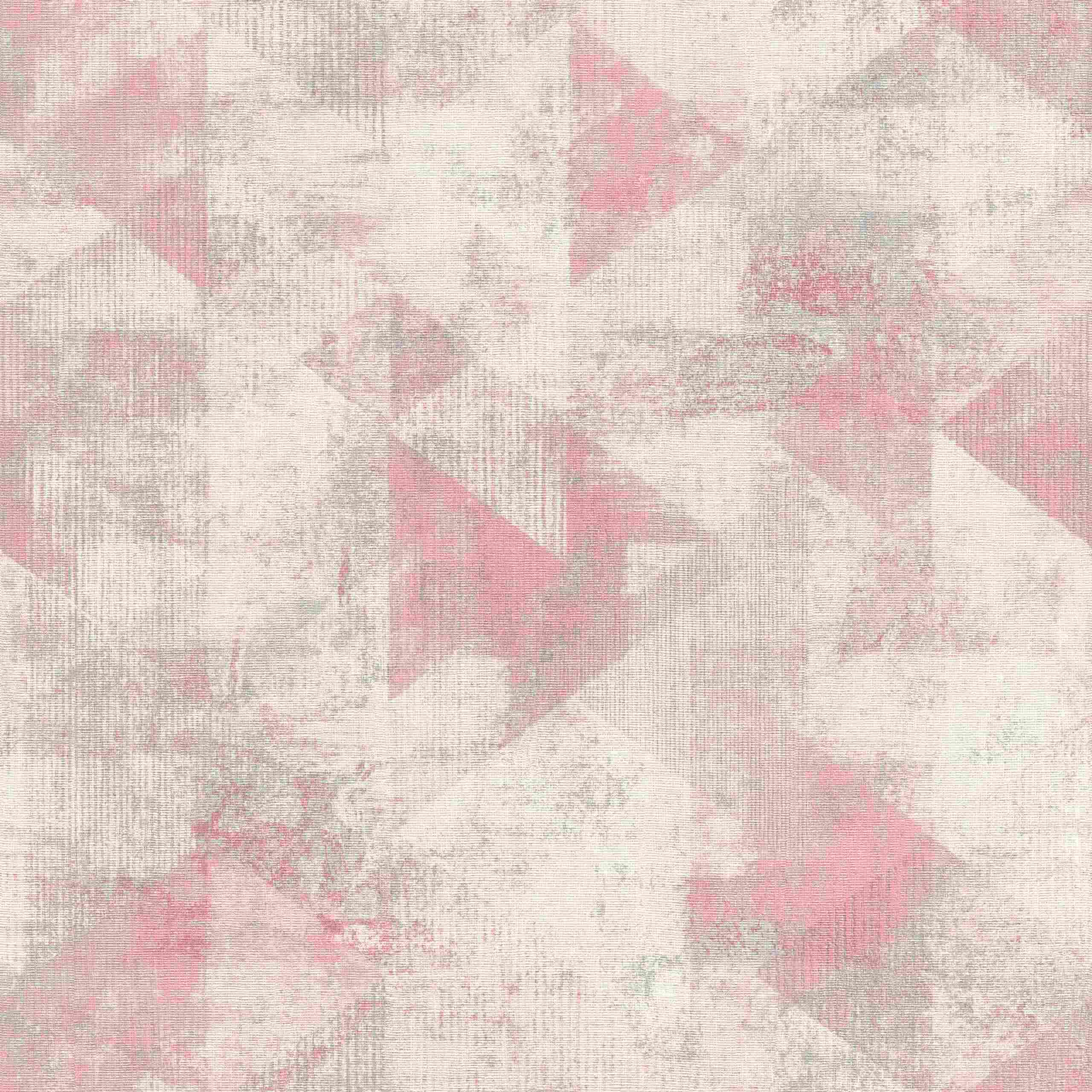 Rasch | Hyde Park | 411508 | Vliestapete | Vintage | Retro | 0.53 x 10.05 m | Rosa