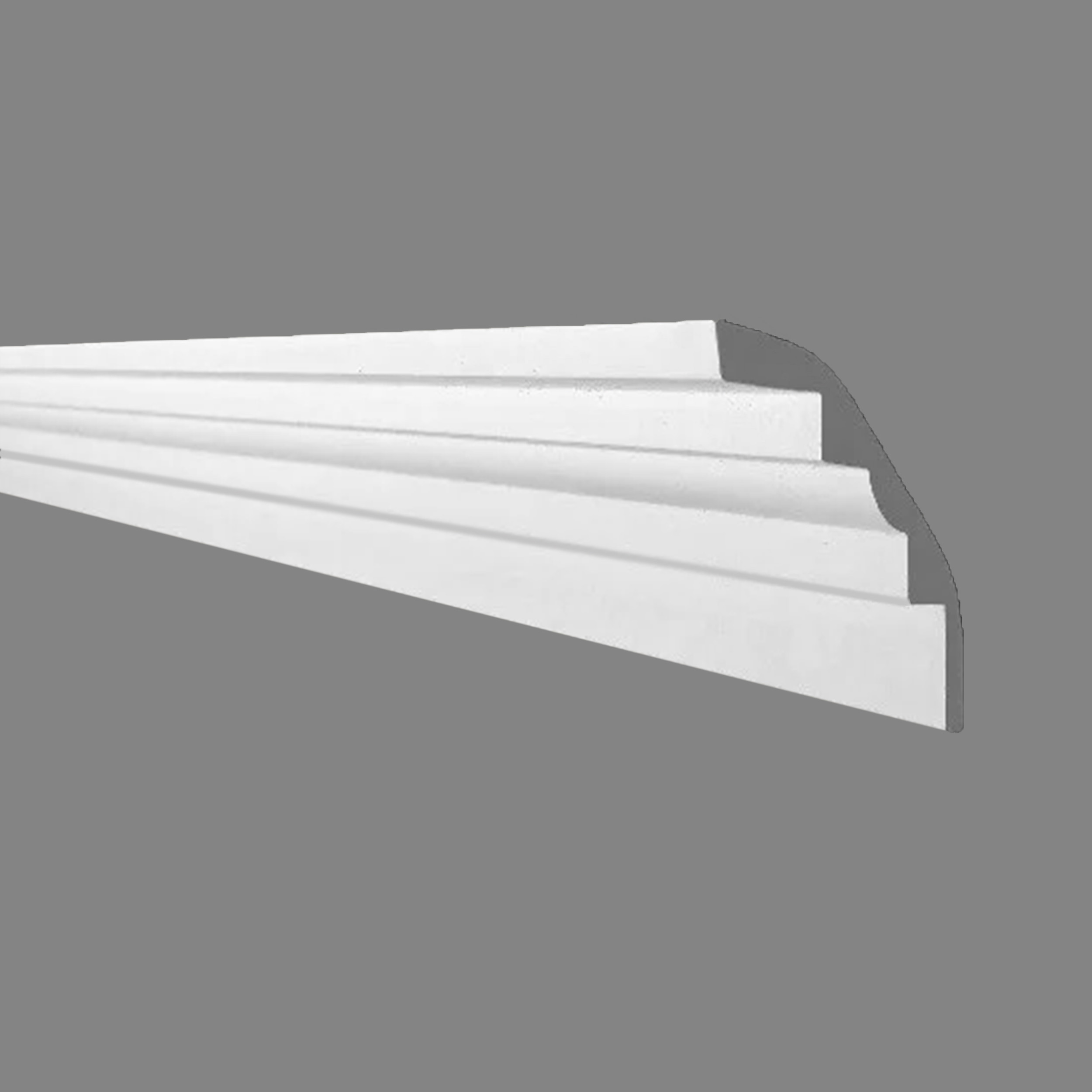 PROVISTON | Gipsleiste Hannover | Echter Gipsstuck | 75 x 75 x 1180 mm | Stuckleisten aus Gips