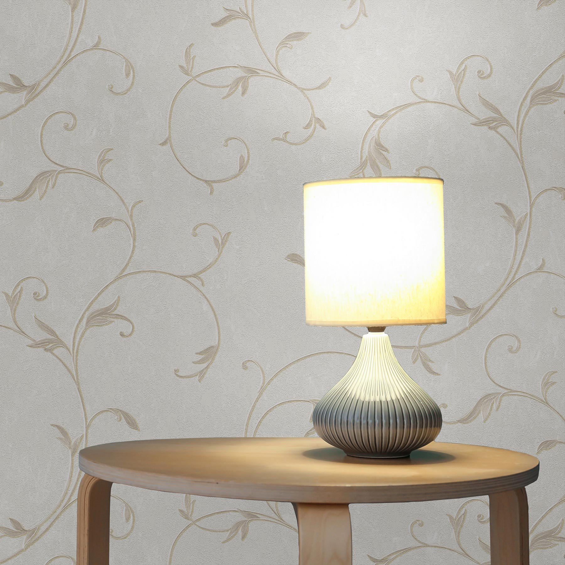Tapete Barock Giulia M1-No.2112 Vliestapete Beige Bronze Klassik Barocktapete