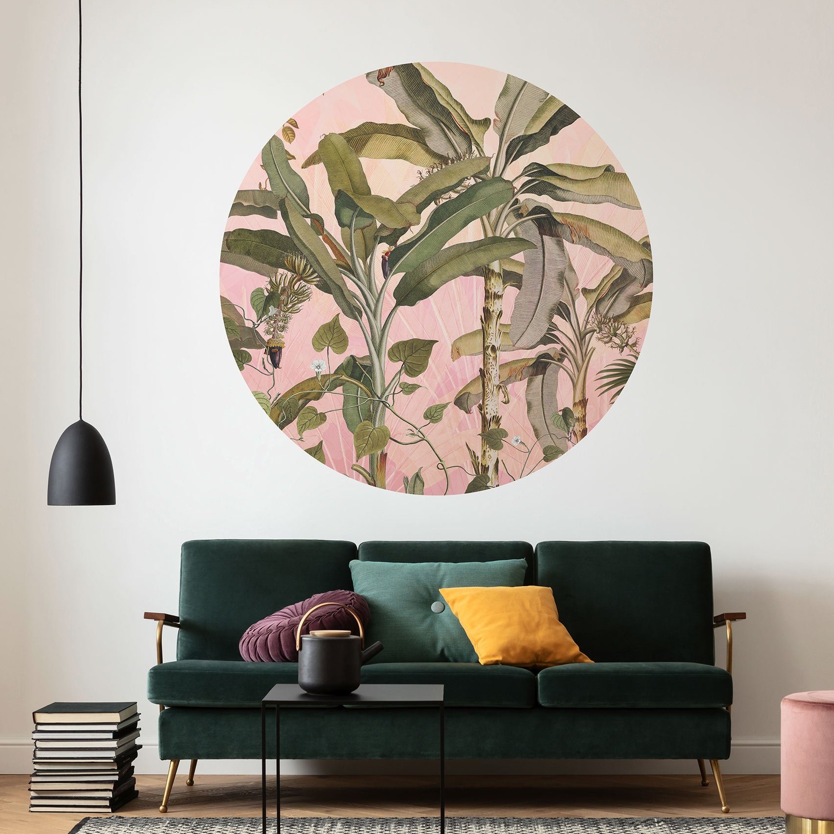Komar Fototapete Disney Dot Botany 125 x 125 cm Wandtattoo Vlies Selbstklebend Botany Pflanzen