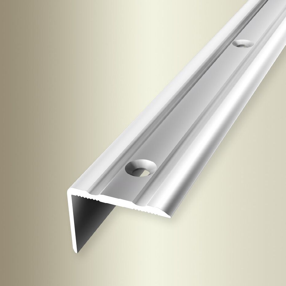 Küberit Treppenkanten- & Winkelprofile H 20 mm B 24.5 mm Einfasshöhe 0 - 17 mm Alu elox