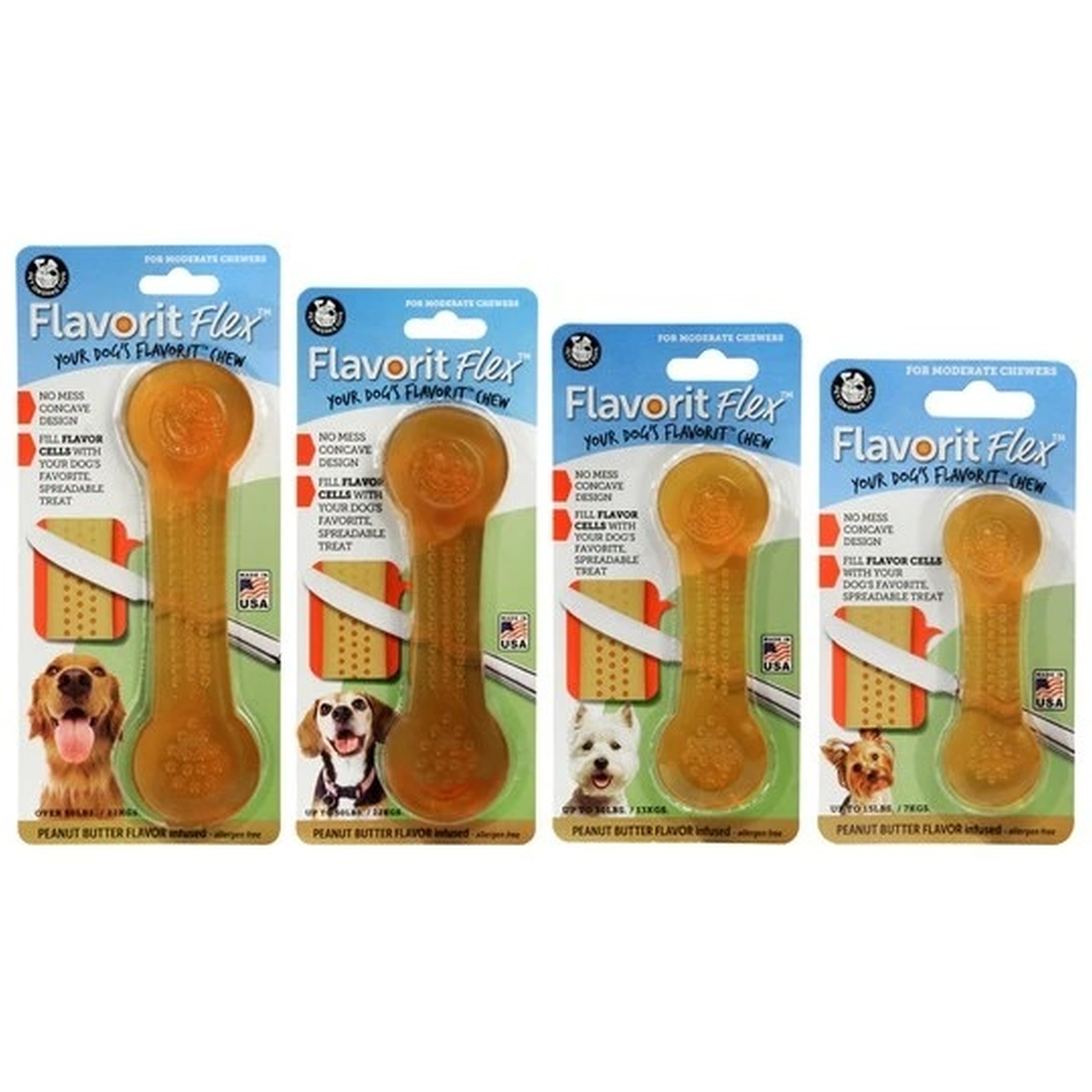 Hundespielzeug | Kauknochen | befüllbar | Minz | Kauspielzeug | 10 cm | Orange | Nylon | S