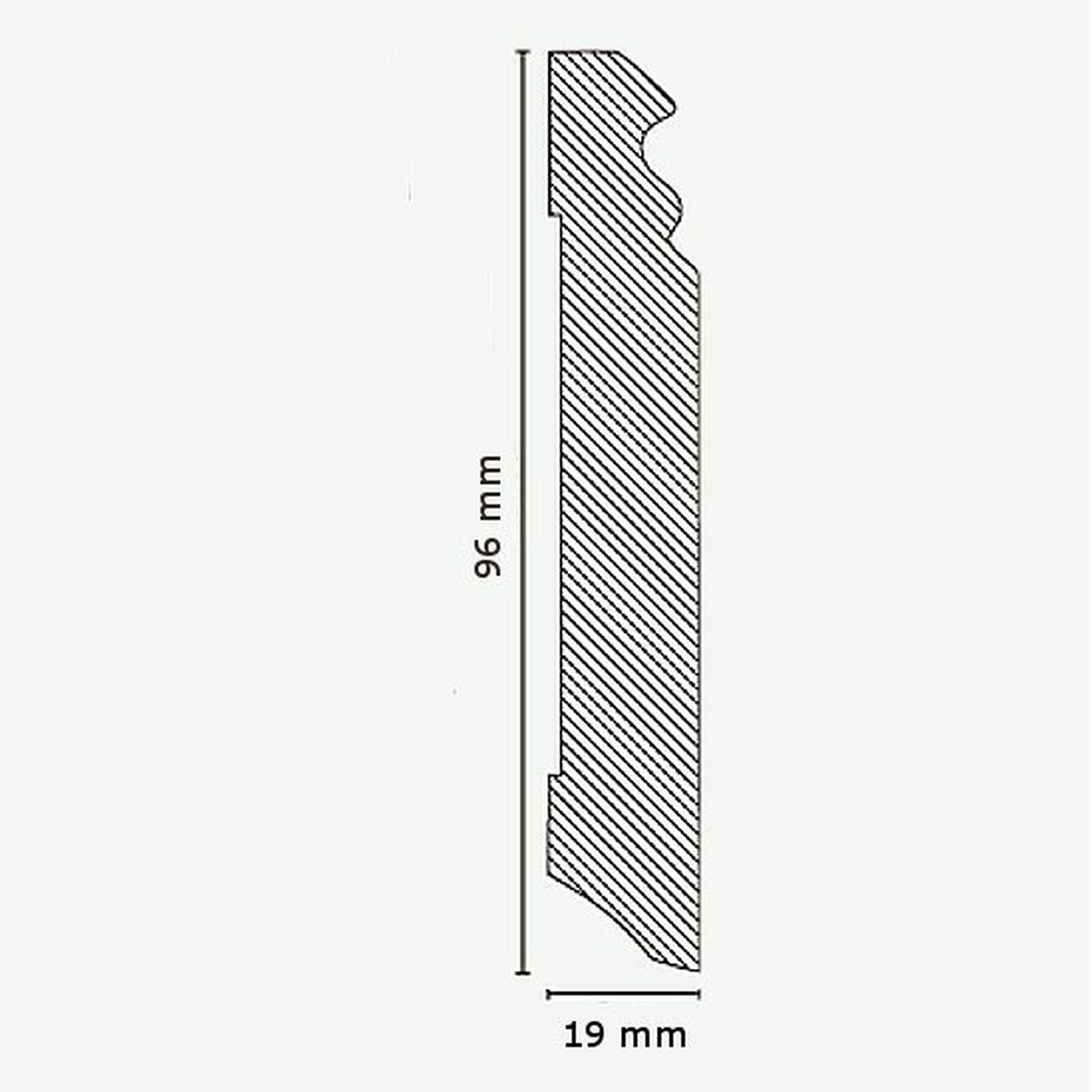 Südbrock by PROVISTON Sockelleisten Innenwinkel Für Fußleiste 719.096 MDF-Kern Weiß