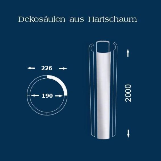 Säulenschaft / Säulenprofil "Wiesemann SP7 glatt" - unbeschichtet