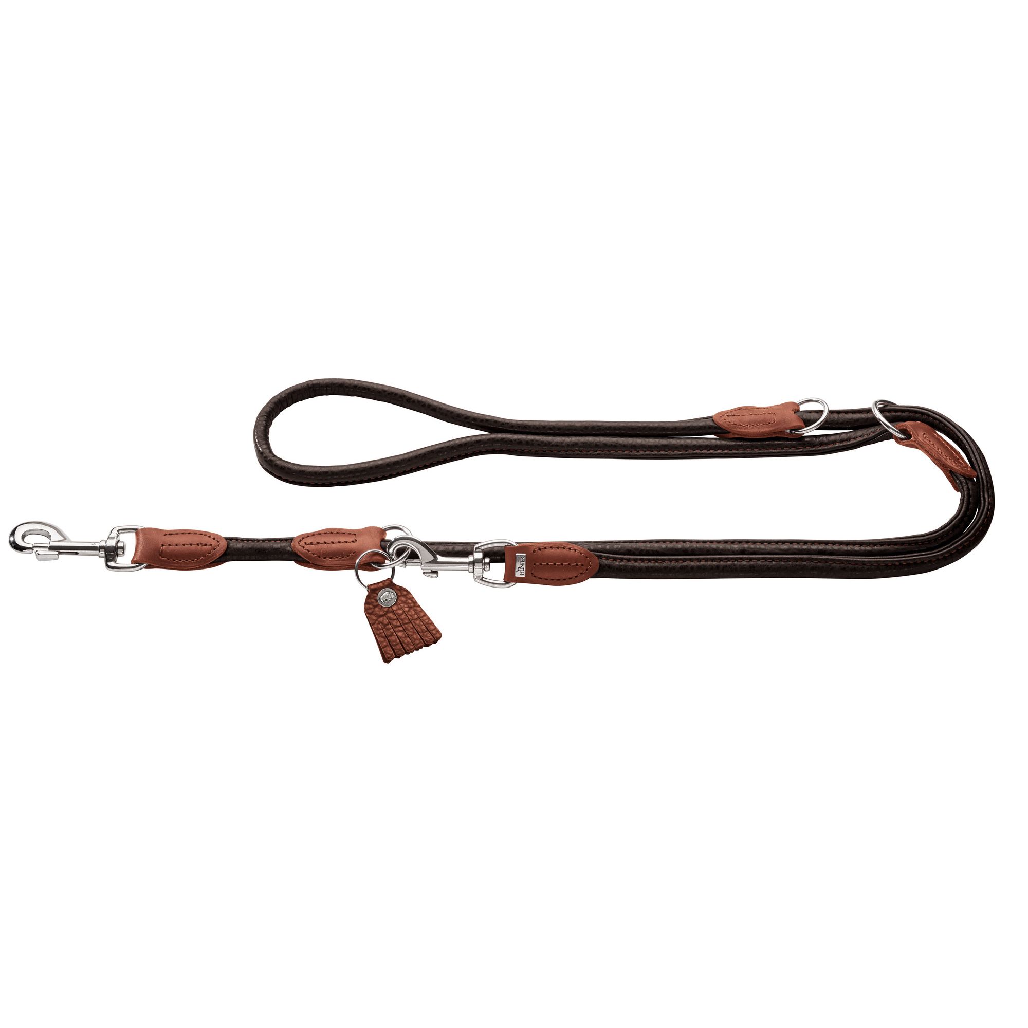 Hunter | Hundeleine Leder | Round & Soft Cody | Führleine | Bisonleder | versch. Farben