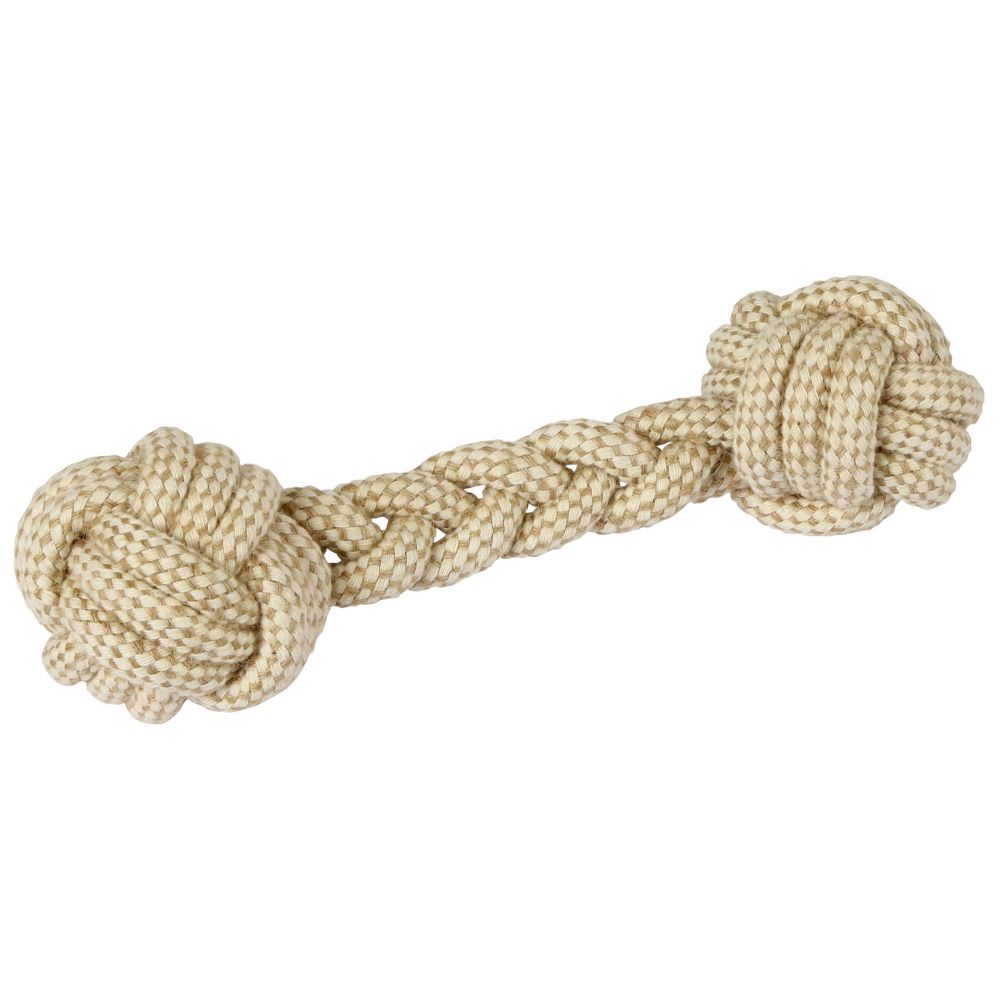 Hundespielzeug | Hantel M | Jute-Baumwolle | 7x25cm