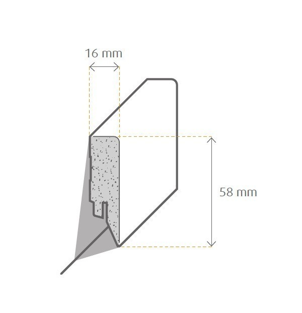 Zeichnung Sockelleiste / Fußleiste / Bodenleiste lecco-144 (73955)